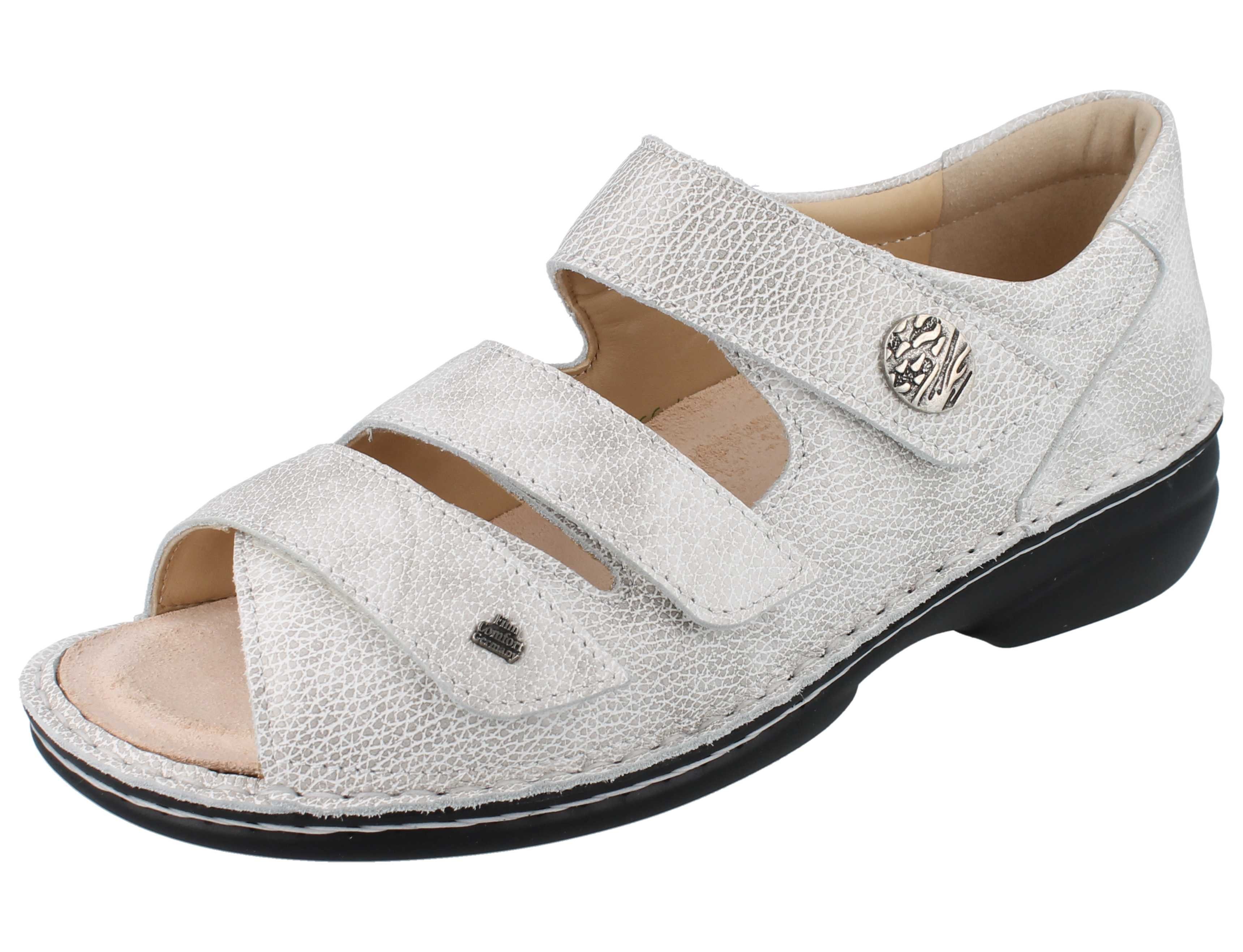 Finn Comfort FINN COMFORT PROPHYLAXE 96404 Damen Sandale taupe Glattleder - Größe: Sandale Wechselfußbett