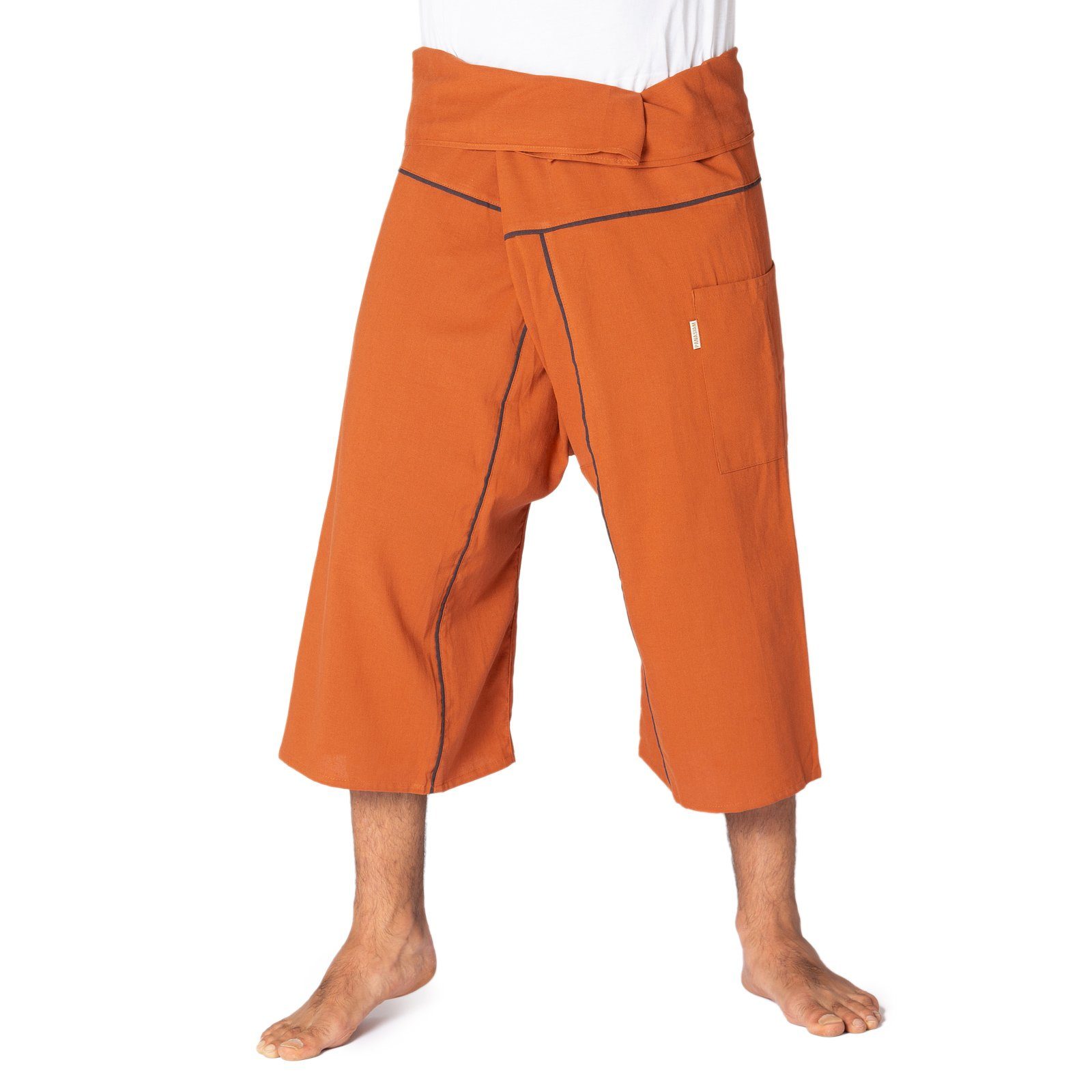 Wellnesshose Thai Fischerhose stripe design 3/4 lang bequeme Unisex Wickelhose