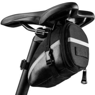 Trizand Fahrradtasche Tasche für Fahrrad (Universal Tasche Fahrrad schwarz, 1-tlg., Fahrrad, Radsport), Unter Sattel Montage