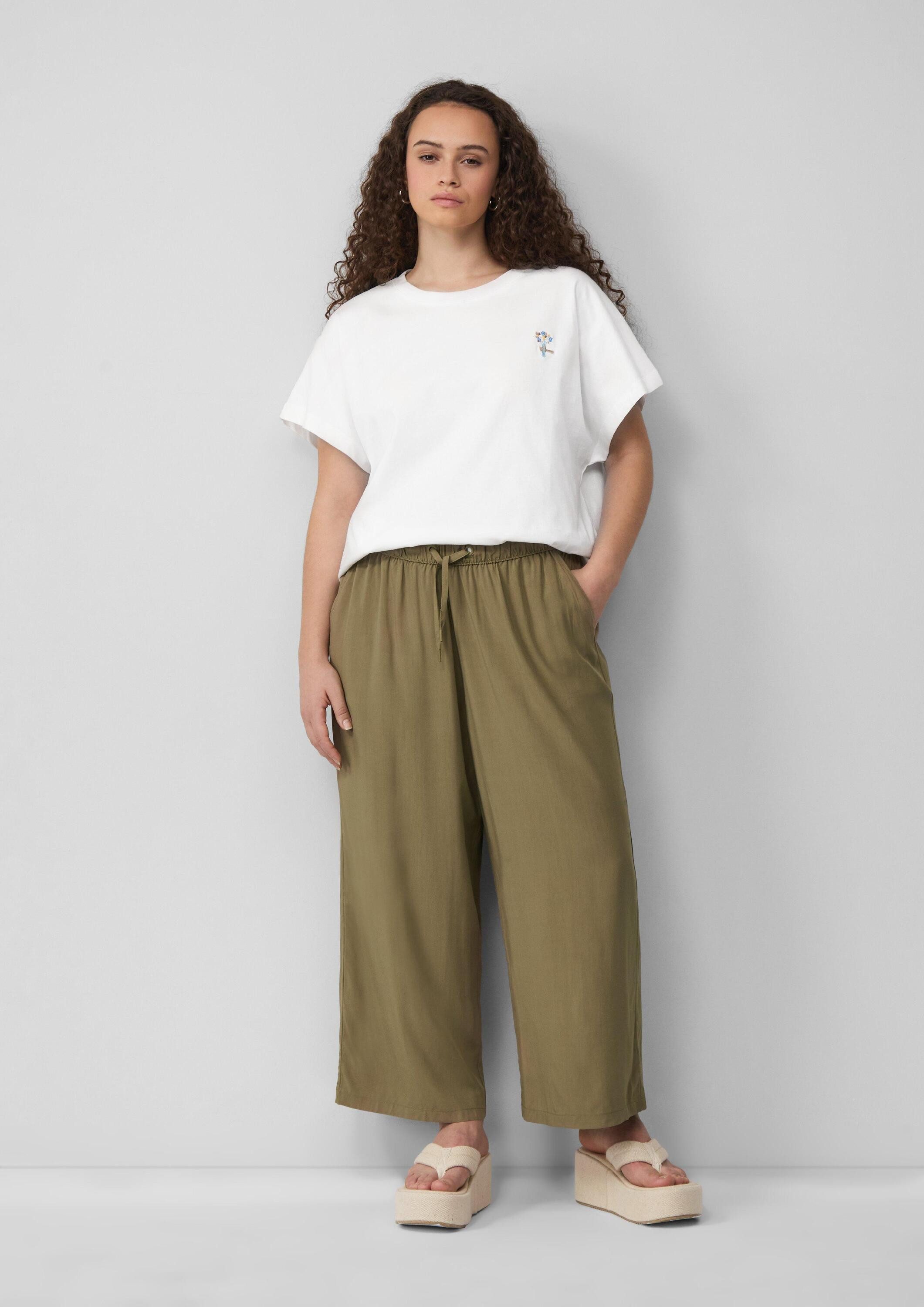 QS Culotte Hose Culotte aus Viskose