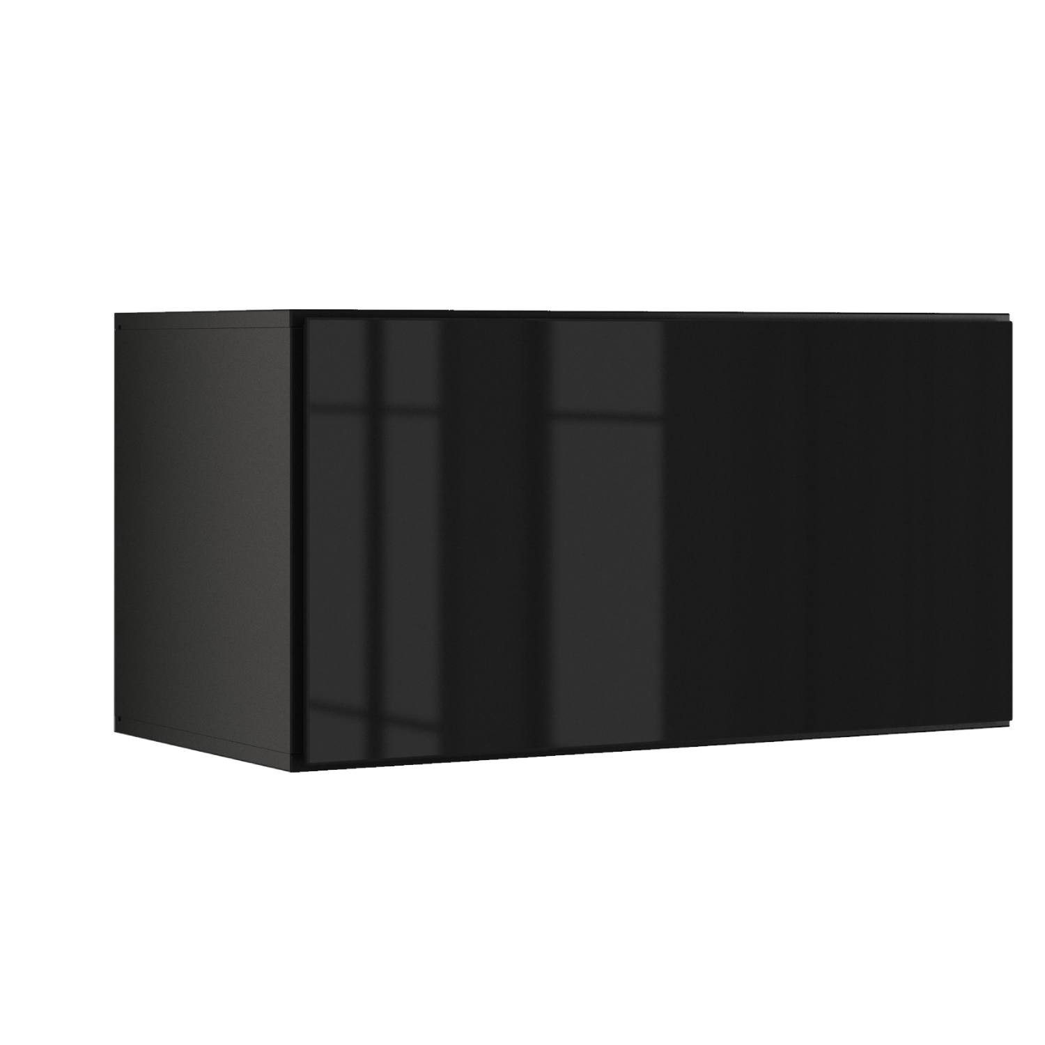 BMG Möbel Schranksystem Modul+ (Einzelschränke und Regale kombinierbar im Baukastenprinzip, wählbar aus Regal, Schrank mit Tür oder Schrank mit Klappe) mit oder ohne Fronten, griffloses Design, Made in Germany