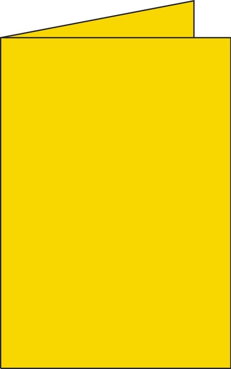 CLAIREFONTAINE Designpapier Doppelkarte C6 210g/qm sonne VE=25 Stück