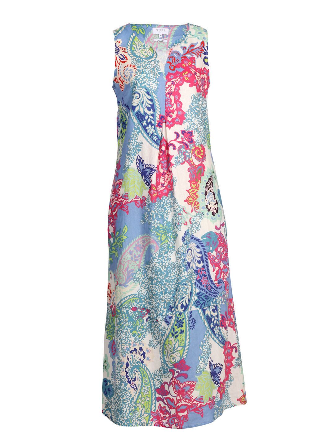 VICCI Germany A-Linien-Kleid (1-tlg) mit V-Ausschnitt günstig online kaufen
