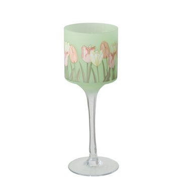 BOLTZE Dekoobjekt Boltze Windlicht Tulipa, 2 teilig (Kerzenhalter aus Glas, mit