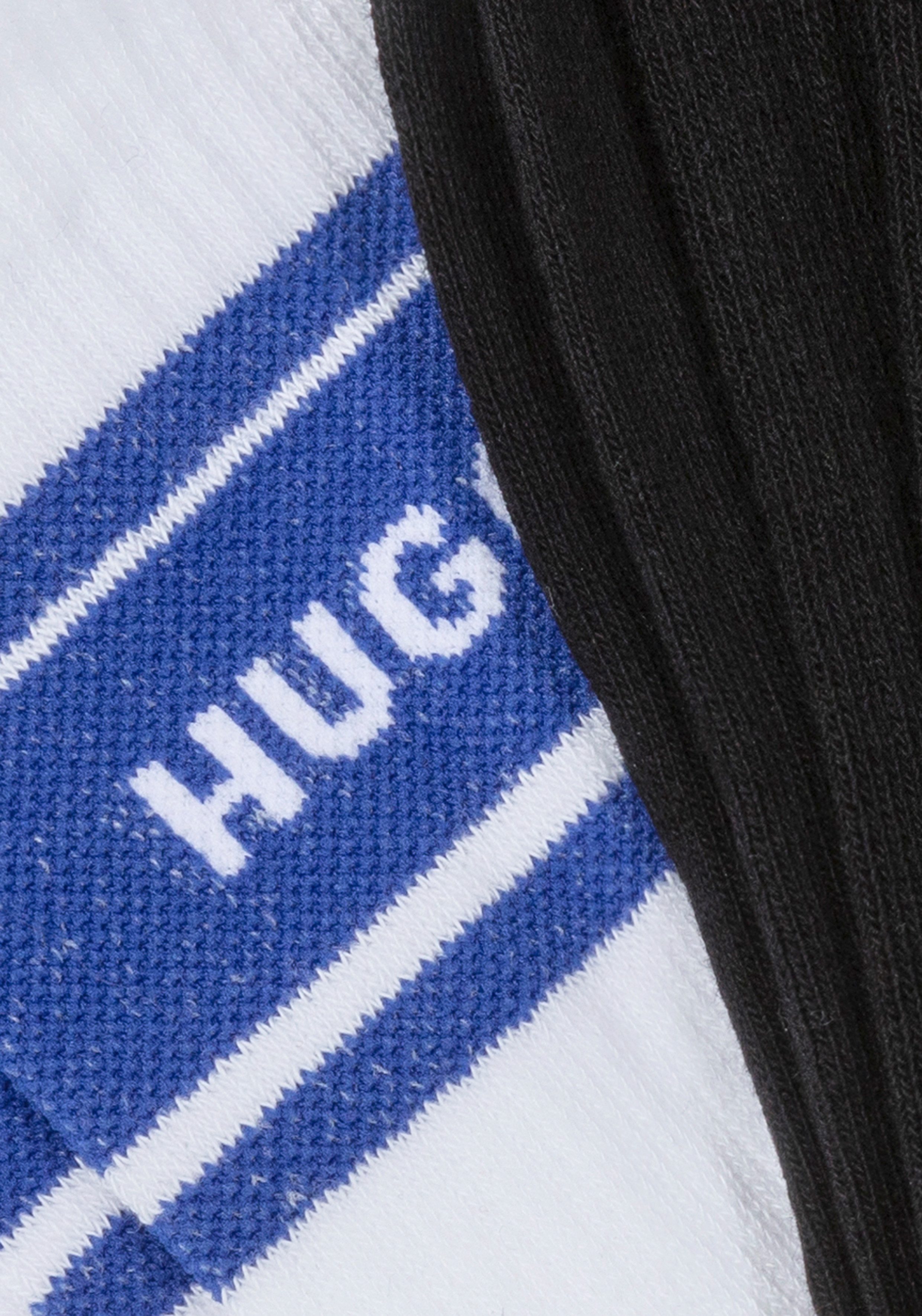 HUGO Blue Freizeitsocken 3P QS BLUE DES CC W (3-Paar) mit kontrastfarbener günstig online kaufen