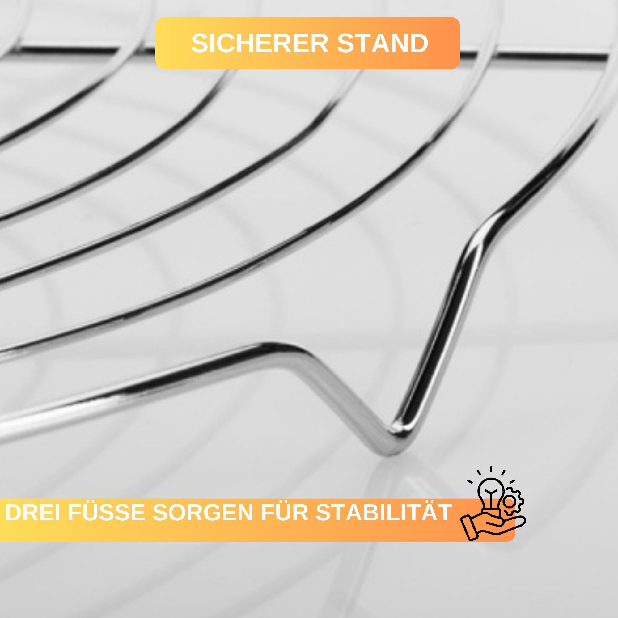 Thiru Abkühlgitter Kuchenauskühler - Ø 32 cm - stabil & verchromt, (1-tlg)
