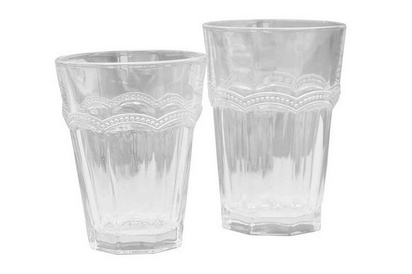 Glas Trinkglas Antoine mit Perlenkante 40cl