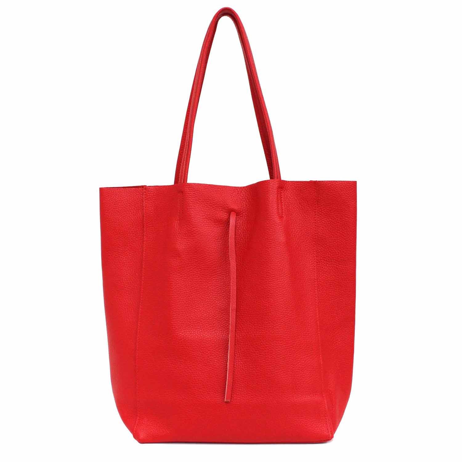 Schultertasche Made in Italy Damen Leder Tasche Schultertasche