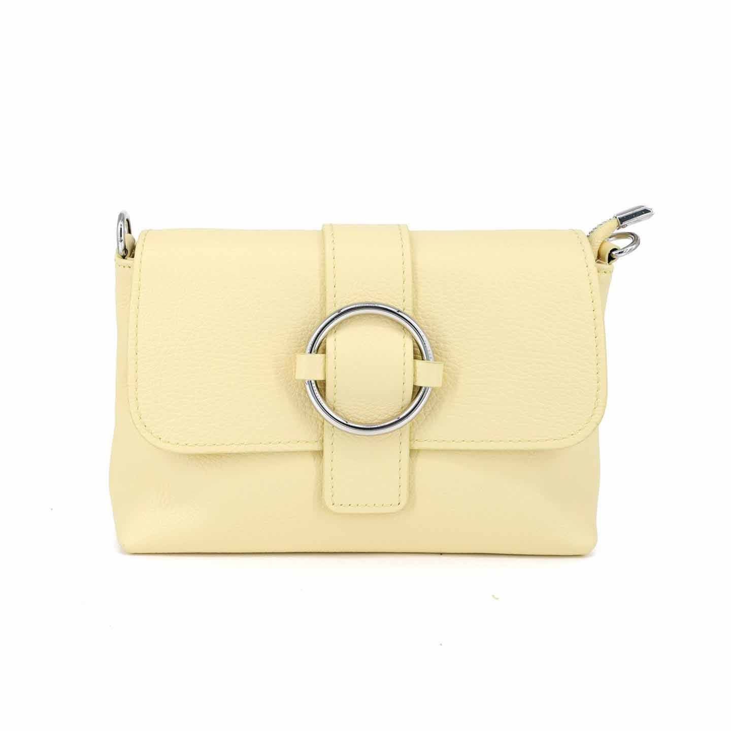 ITALYSHOP24 Schultertasche MADE IN ITALY Damen Leder Tasche Umhängetasche Cross Over Body Clutch, Messenger Bag Brusttasche Hüfttasche Freizeit Abendtasche Smartphone