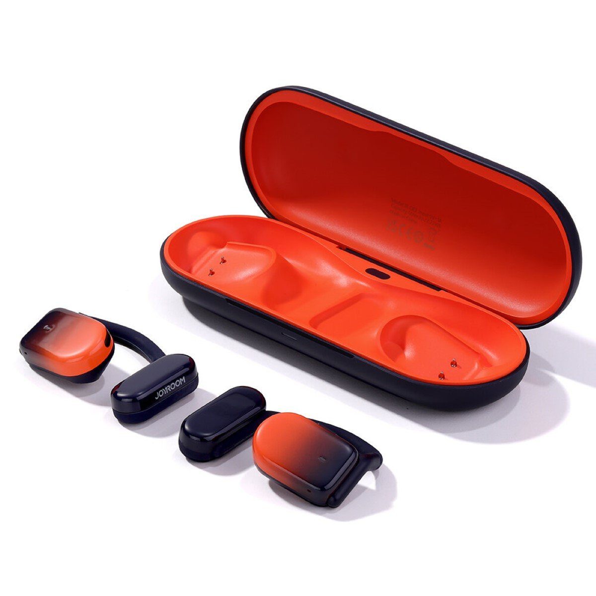 Bluetooth-Kopfhörer kabellose Orange Ear JOYROOM Open Openfree TWS Kopfhörer JR-OE2