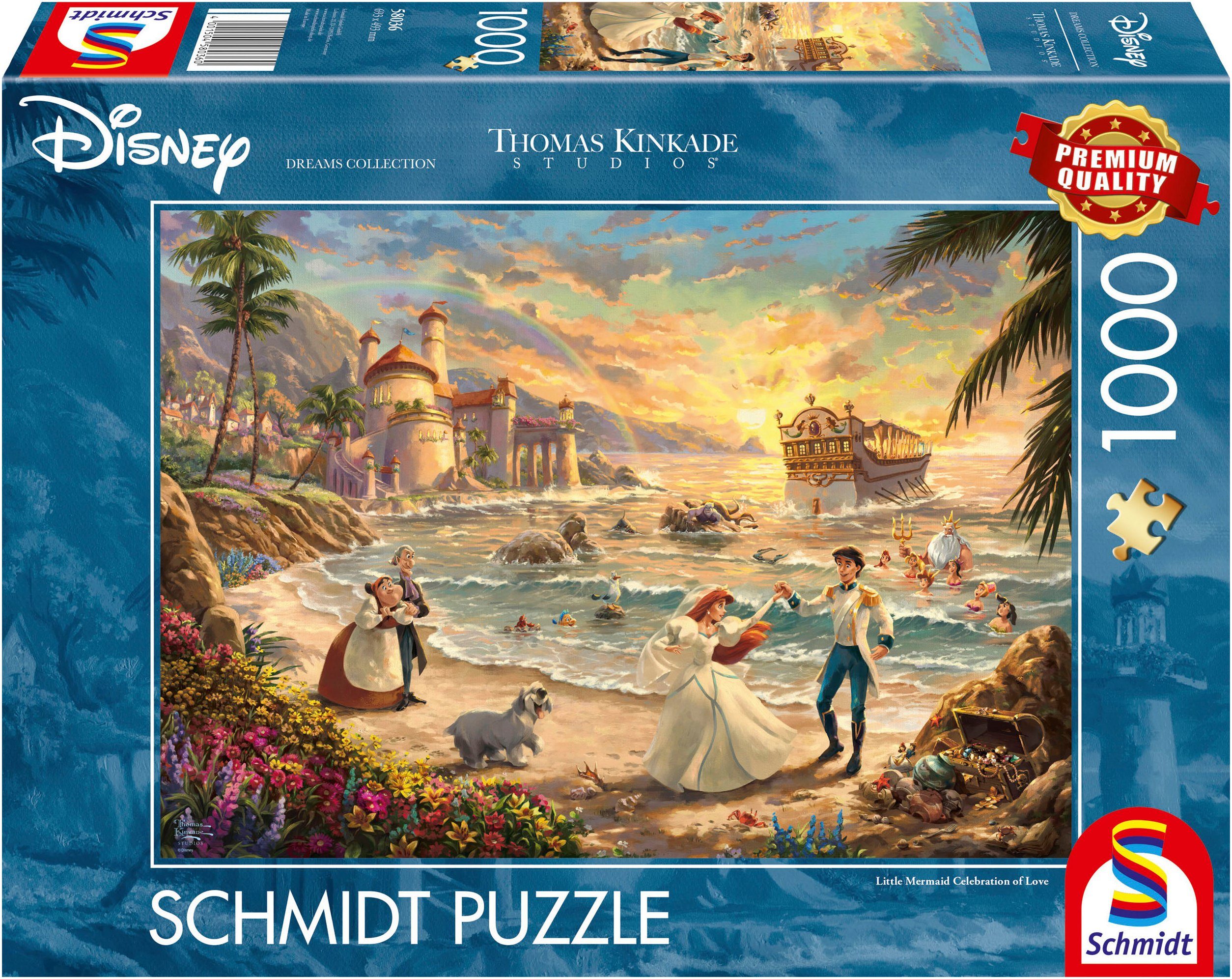 Schmidt Spiele Puzzle Disney, The Little Mermaid Celebration of Love von Th günstig online kaufen