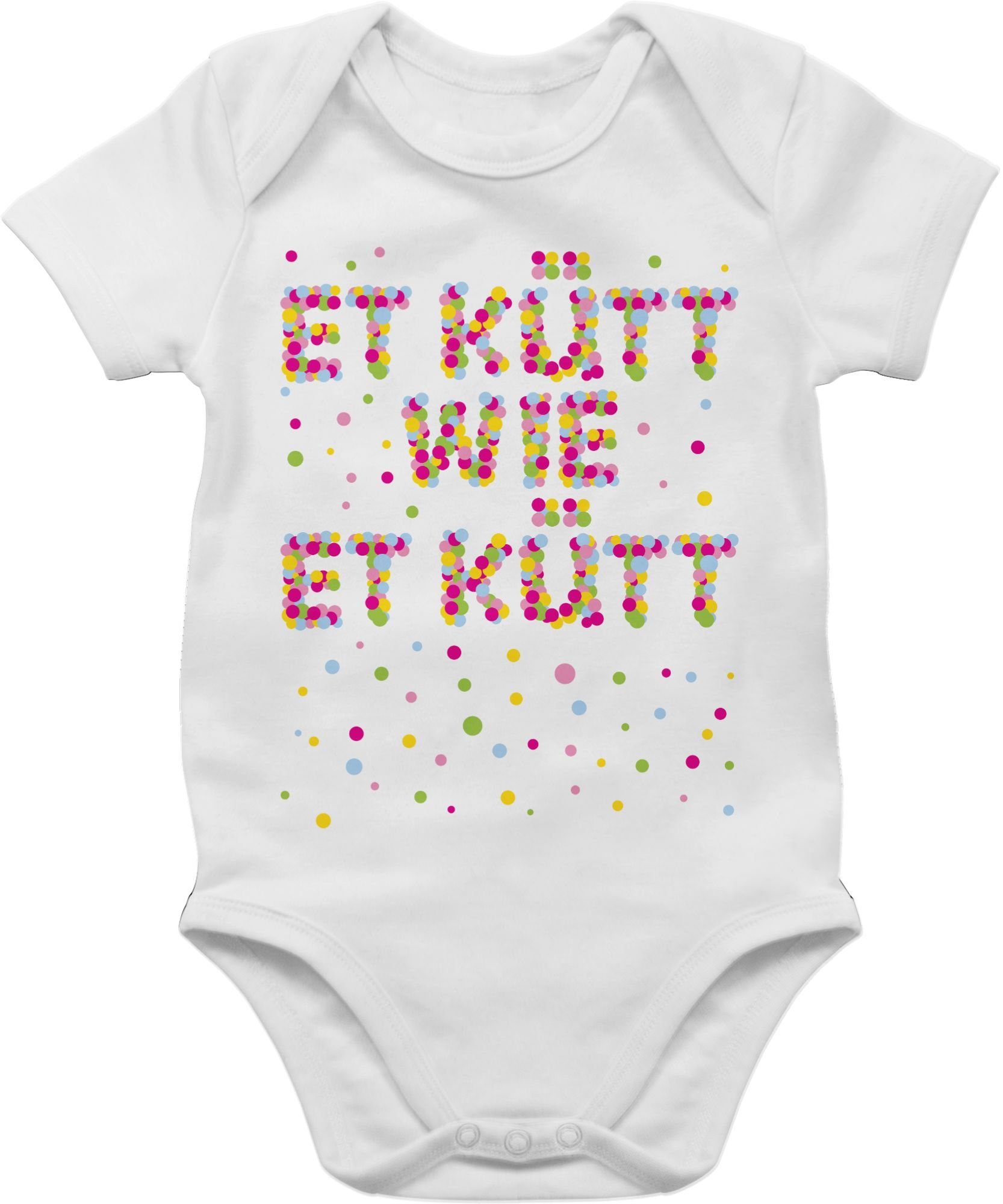 Shirtracer Shirtbody Et kütt wie et kütt Konfetti I Köln I Kölsches Grundgesetz I Echte Köl Karneval & Fasching