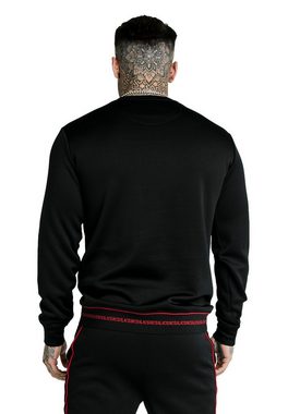 Siksilk Sweater SikSilk Crewneck Herren IMPERIAL CREW SWEATER SS-17478 Black Red