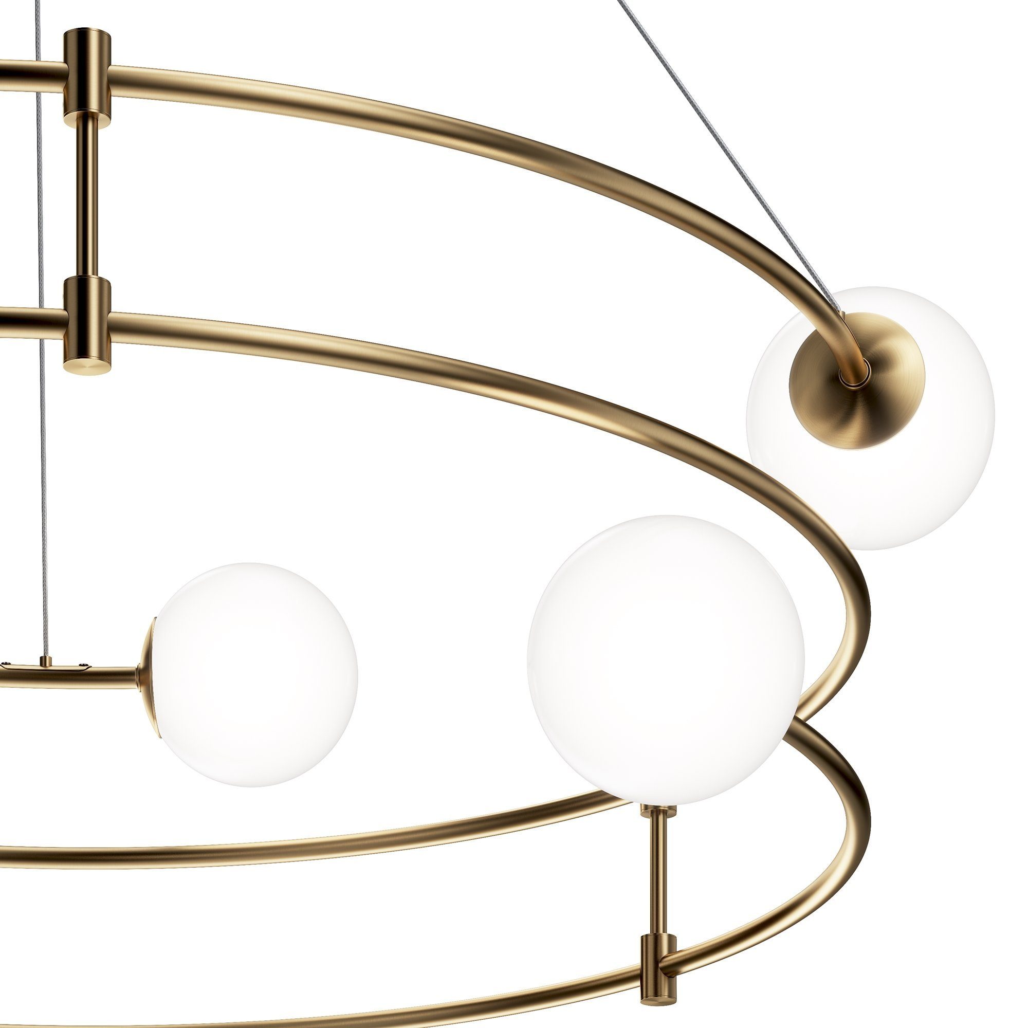 4 hochwertige LIGHTING ohne Design Leuchtmittel, 81.2x32x81.2 Raumobjekt dekoratives cm, Lampe DECORATIVE Balance Pendelleuchte & MAYTONI