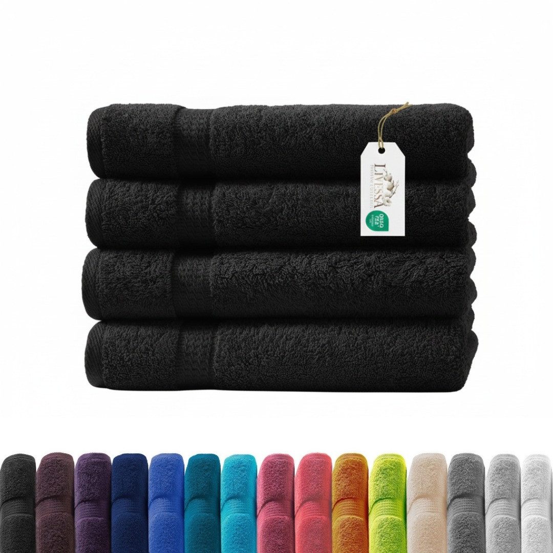 livessa Handtücher Frottiertücher Elegance - Handtuch - Duschtuch - Badetuch - Gästetuch, Luxuriöse Qualität der Spitzenklasse, aus 100% Baumwolle – 500 g/m².