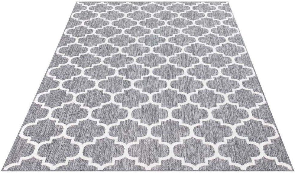 auch UV-beständig, schmutzabweisend Höhe: und In-& Teppich Outdoor, Teppich, erhältlich, robuster mm, in 5 quadratischer City, rechteckig, Outdoor Carpet Form Flachgewebe, wasser-