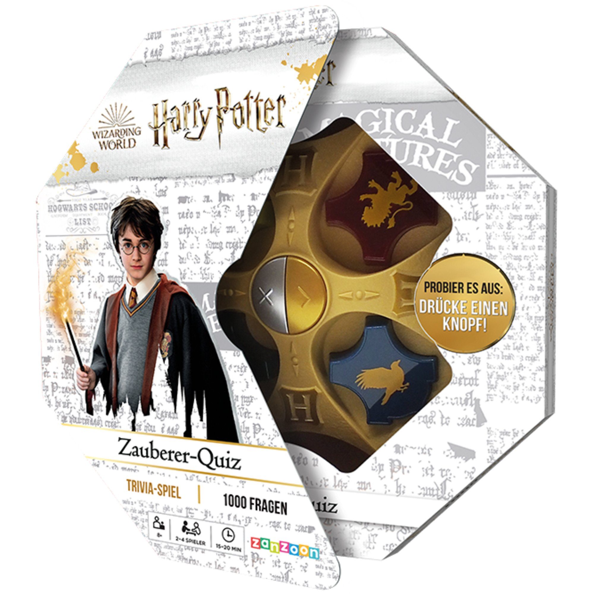 Asmodee Spiel Asmodee Harry Potter Zauberer-Quiz, Quizspiel