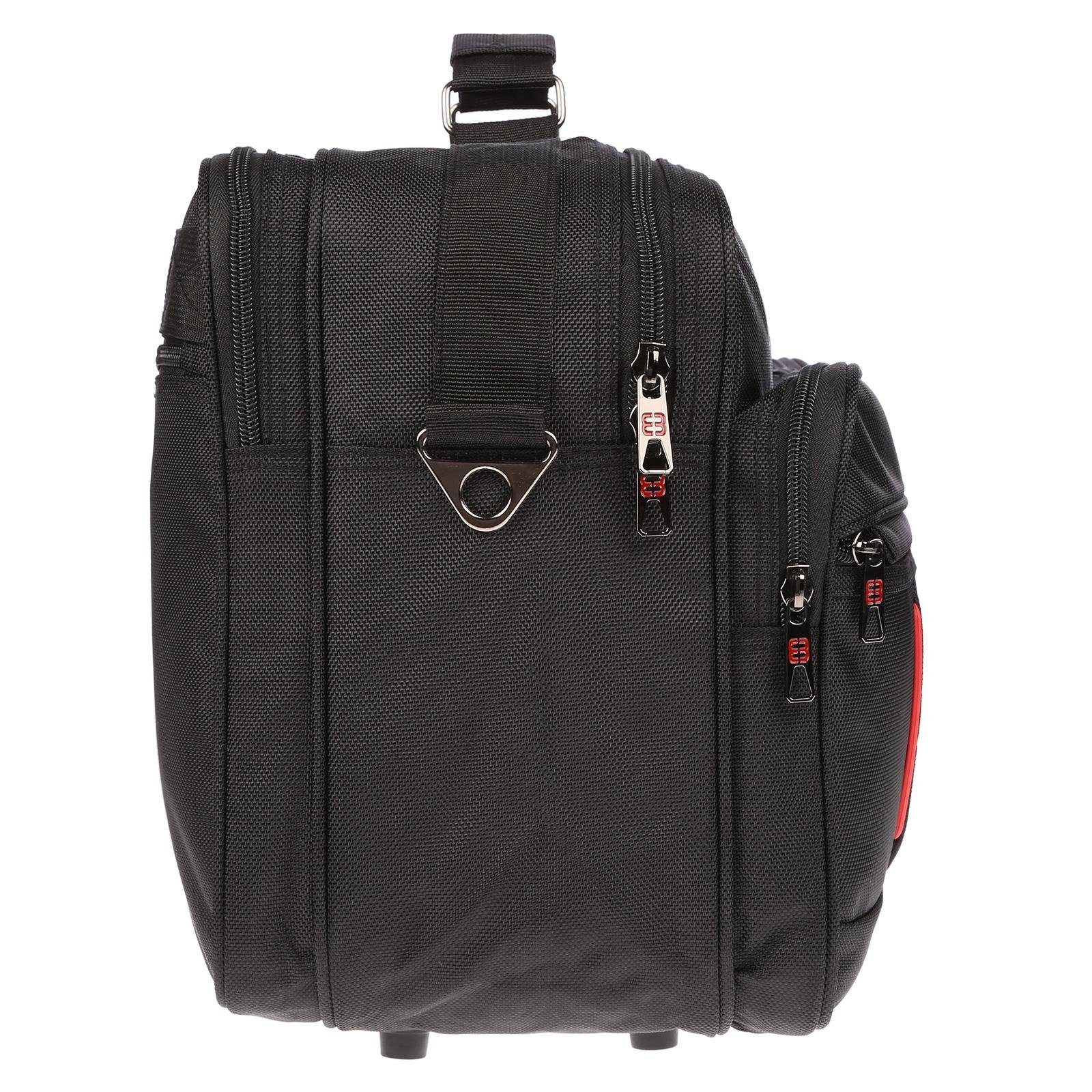 Christian Wippermann Umhängetasche Christian Wippermann große Umhängetasche Flugbegleiter Tasche Messenge, Messenger Bag Damen Schwarz