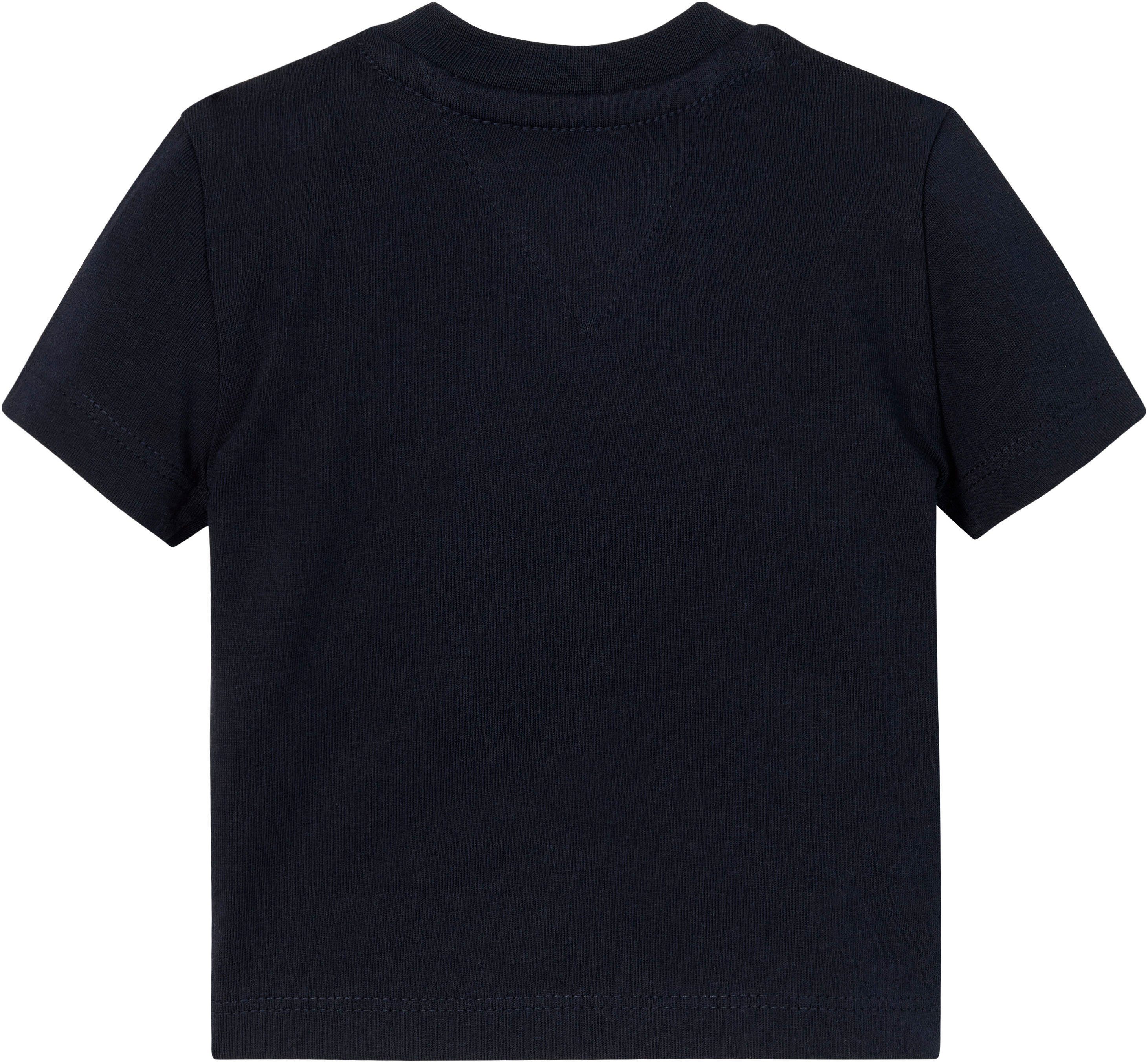 Sky T-Shirt LOGO TH BABY großem S/S Tommy Desert TEE Hilfiger Logo mit