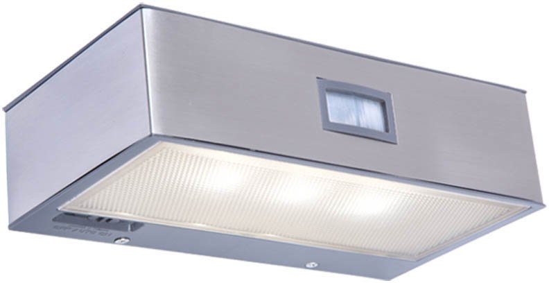 LUTEC LED Außen-Wandleuchte BRICK, Bewegungsmelder, LED fest integriert, Neutralweiß, Solarleuchte, Bewegungsmelder