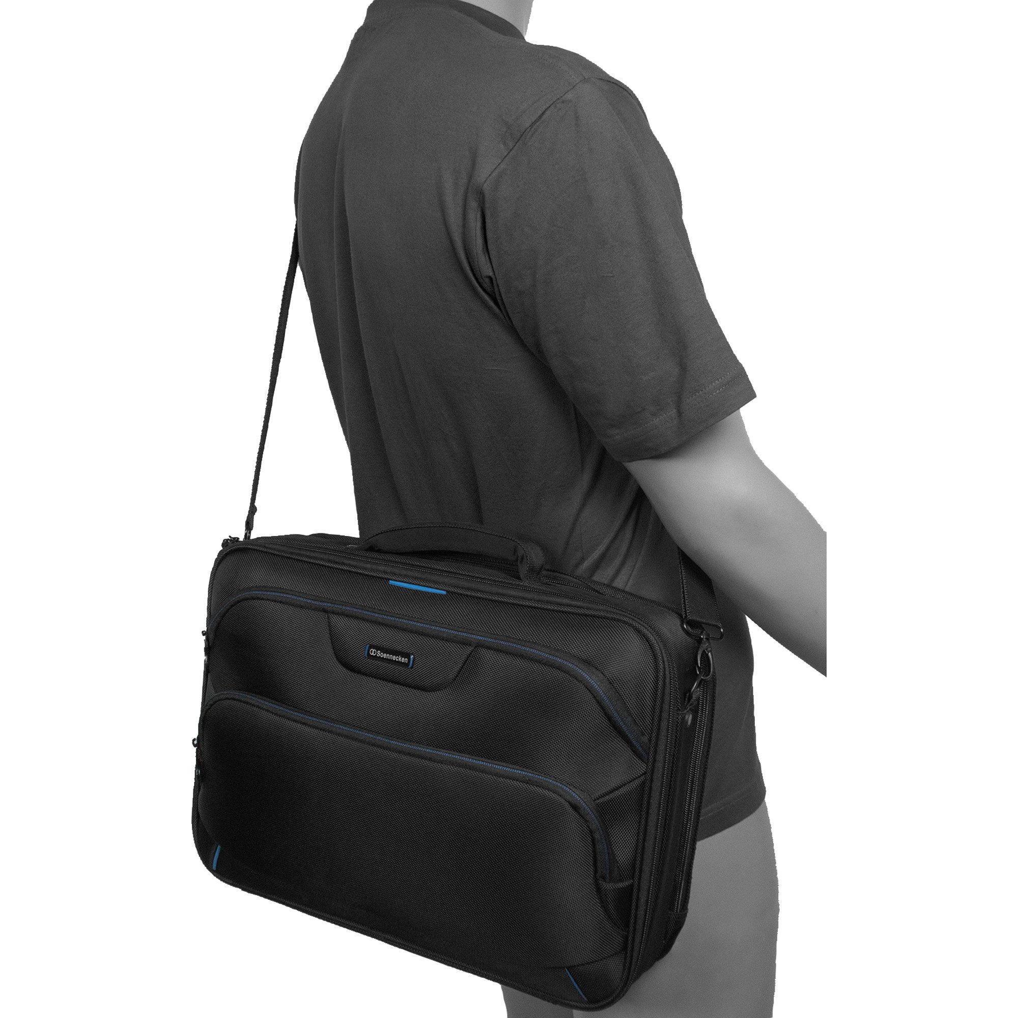 Soennecken Laptoptasche Notebooktasche Stuttgart 5169 Nylon schwarz (6 Stück)