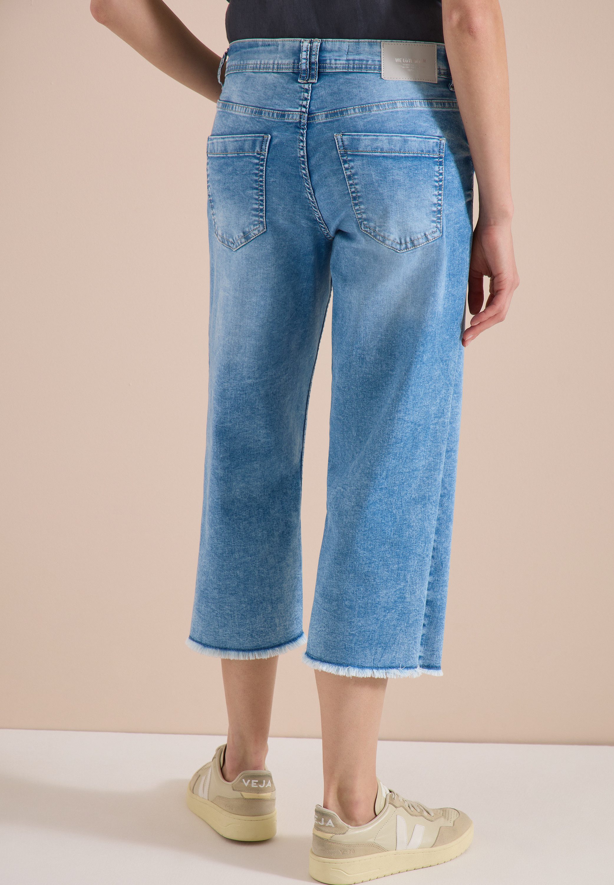 CECIL 3/4-Jeans Style Neele Loose Fit mit hoher Leibhöhe und weiter Beinform