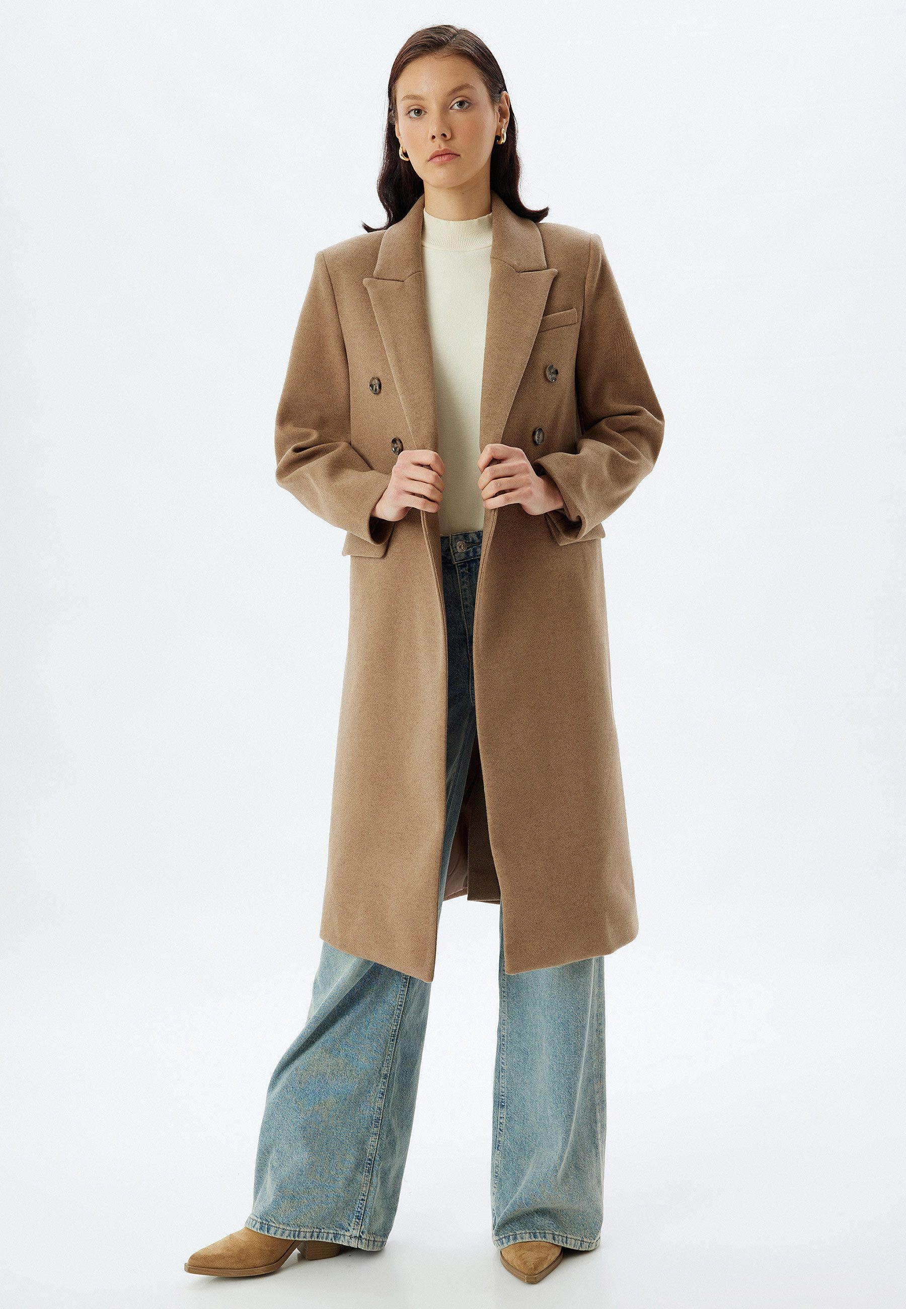 Langmantel Regular Jacket Kragen