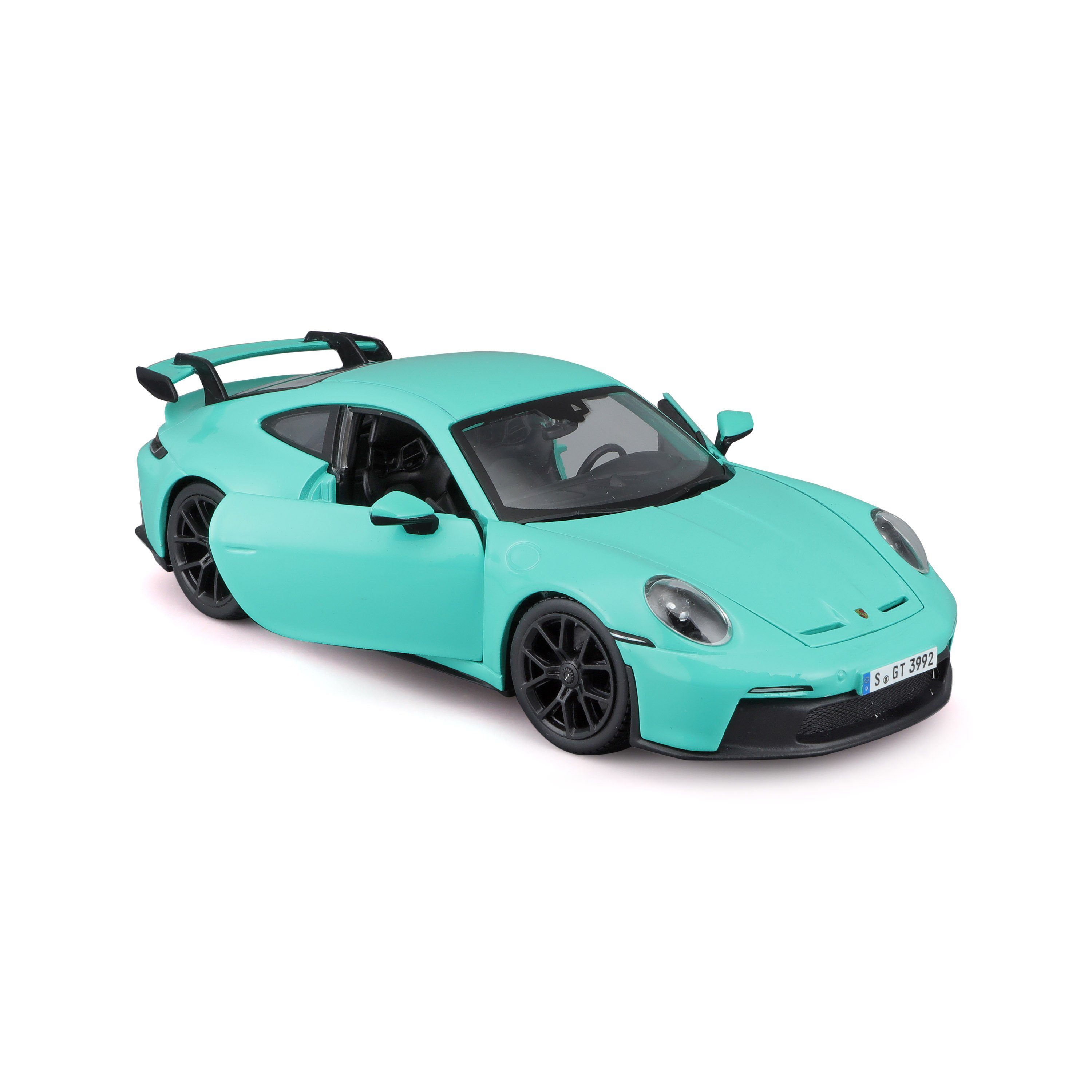 Bburago Modellauto Porsche 911 GT3 '21 (grün), Maßstab 1:24, detailliertes Modell