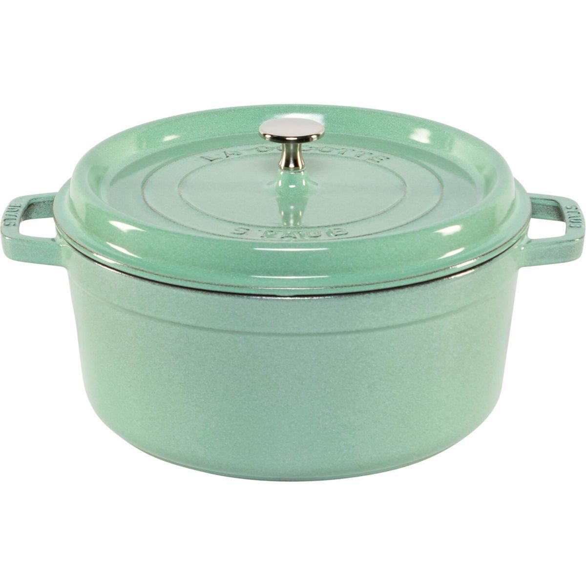 Staub Auflaufform La Cocotte 26cm rund, salbei, Gusseisen, Gusseisen