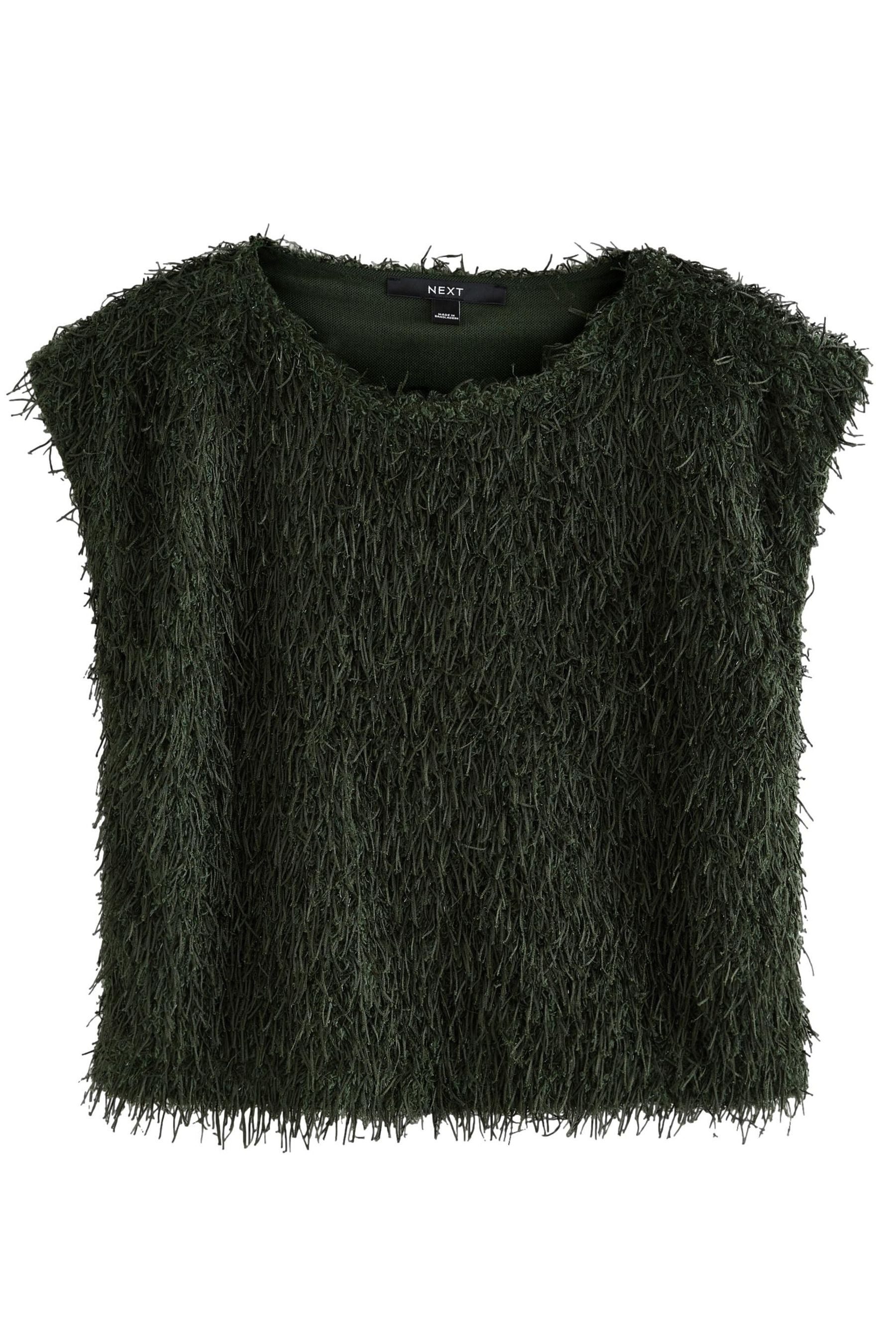 T-Shirt Flauschiges Kurzarmoberteil
