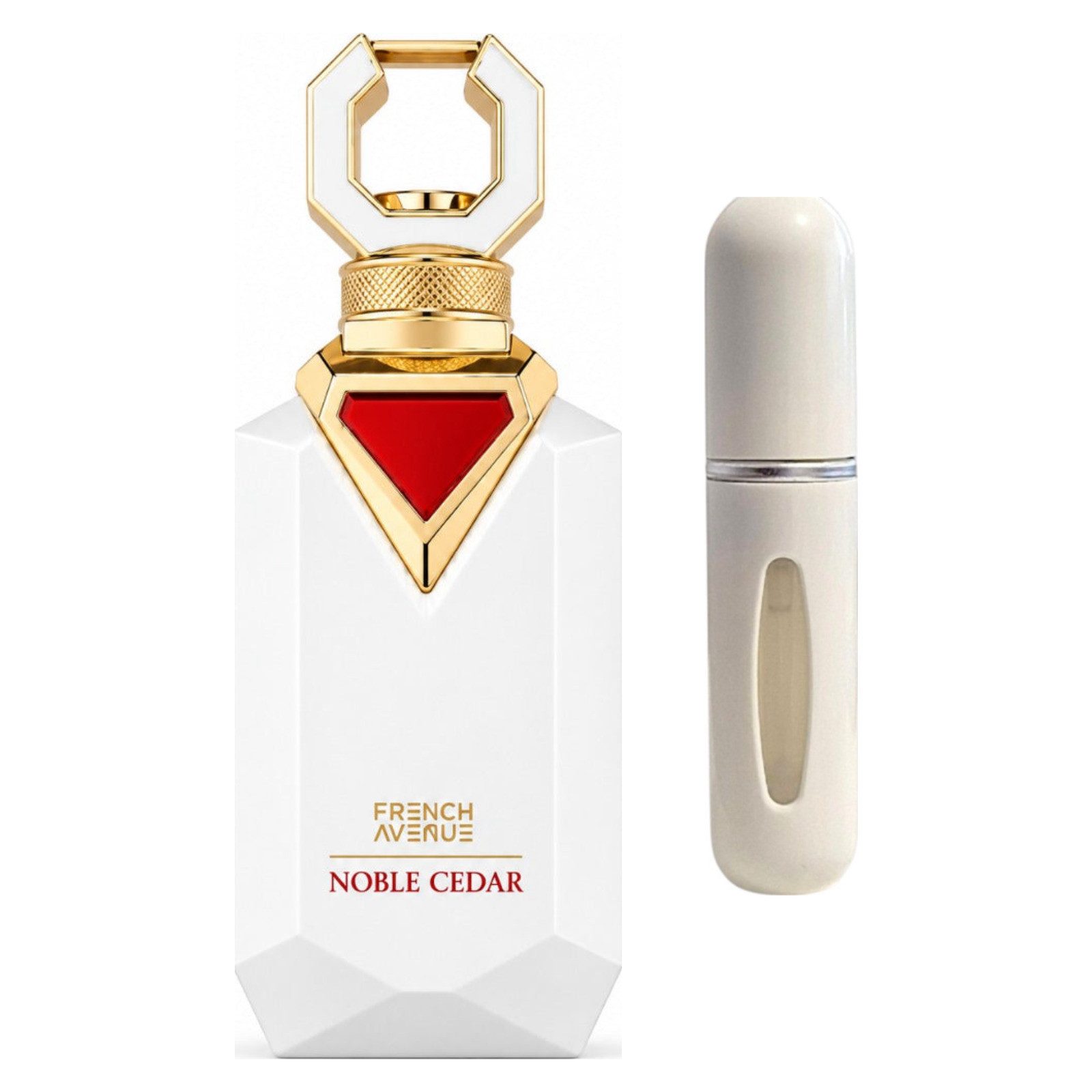 French Avenue Duft-Set Noble Cedar Extrait de Parfum – Holzig + Parfümzerstäuber (leer)