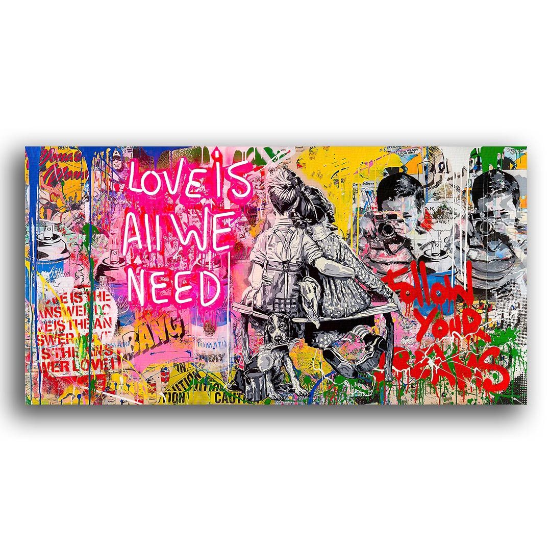 Wandbild Love is all we need