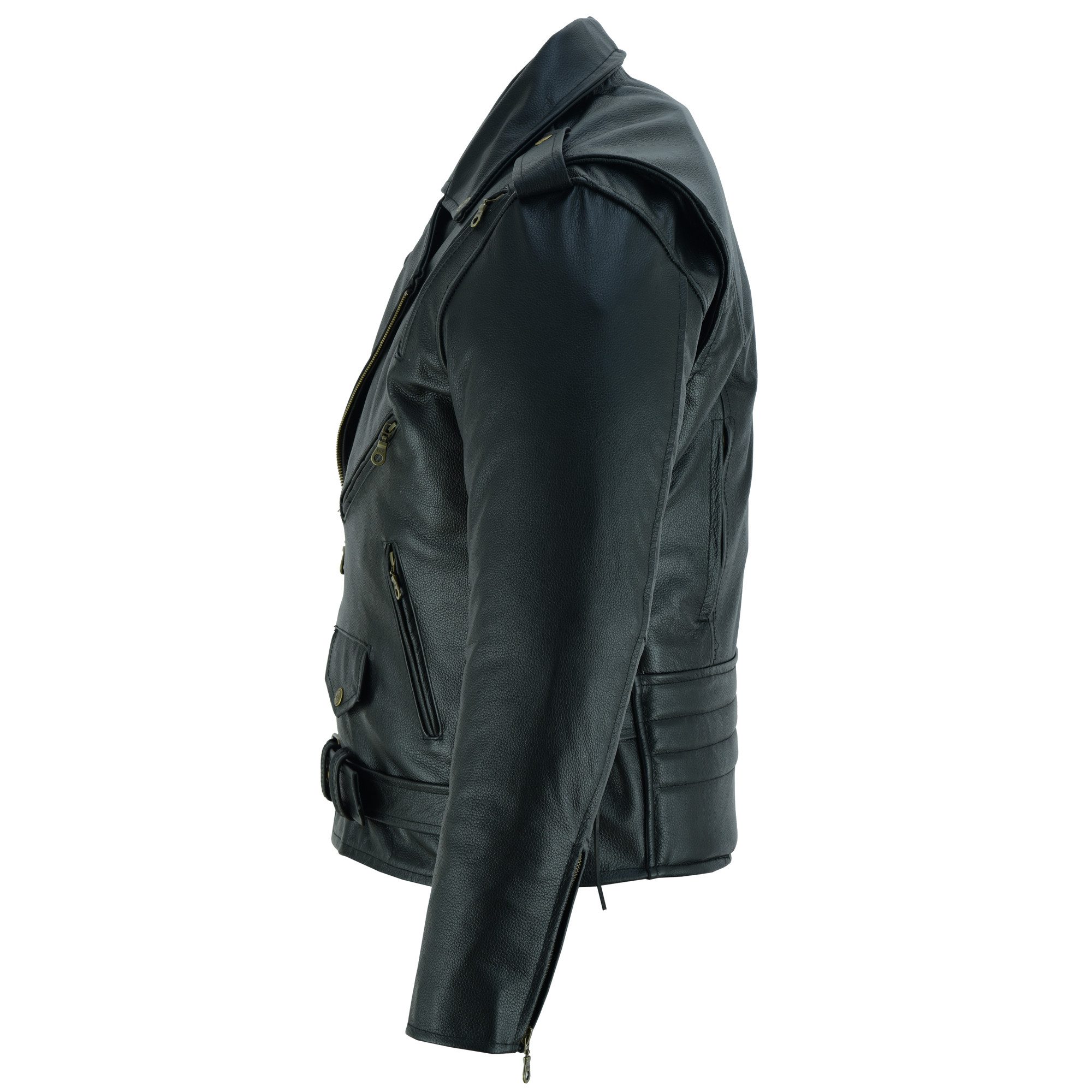 PROANTI Motorradjacke Leder Motorradjacke Biker Jacke Sport Motorrad Chopper Lederjacke