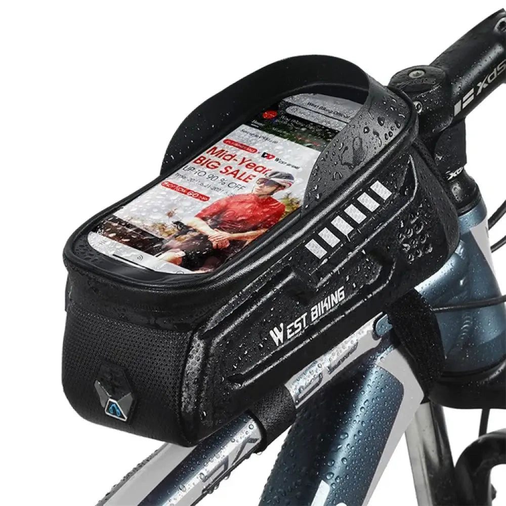 Sport-Knight® Handy-Rahmentasche Fahrrad Rahmentasche Oberrohrtasche wasserdicht, für Mountainbike 1,8L