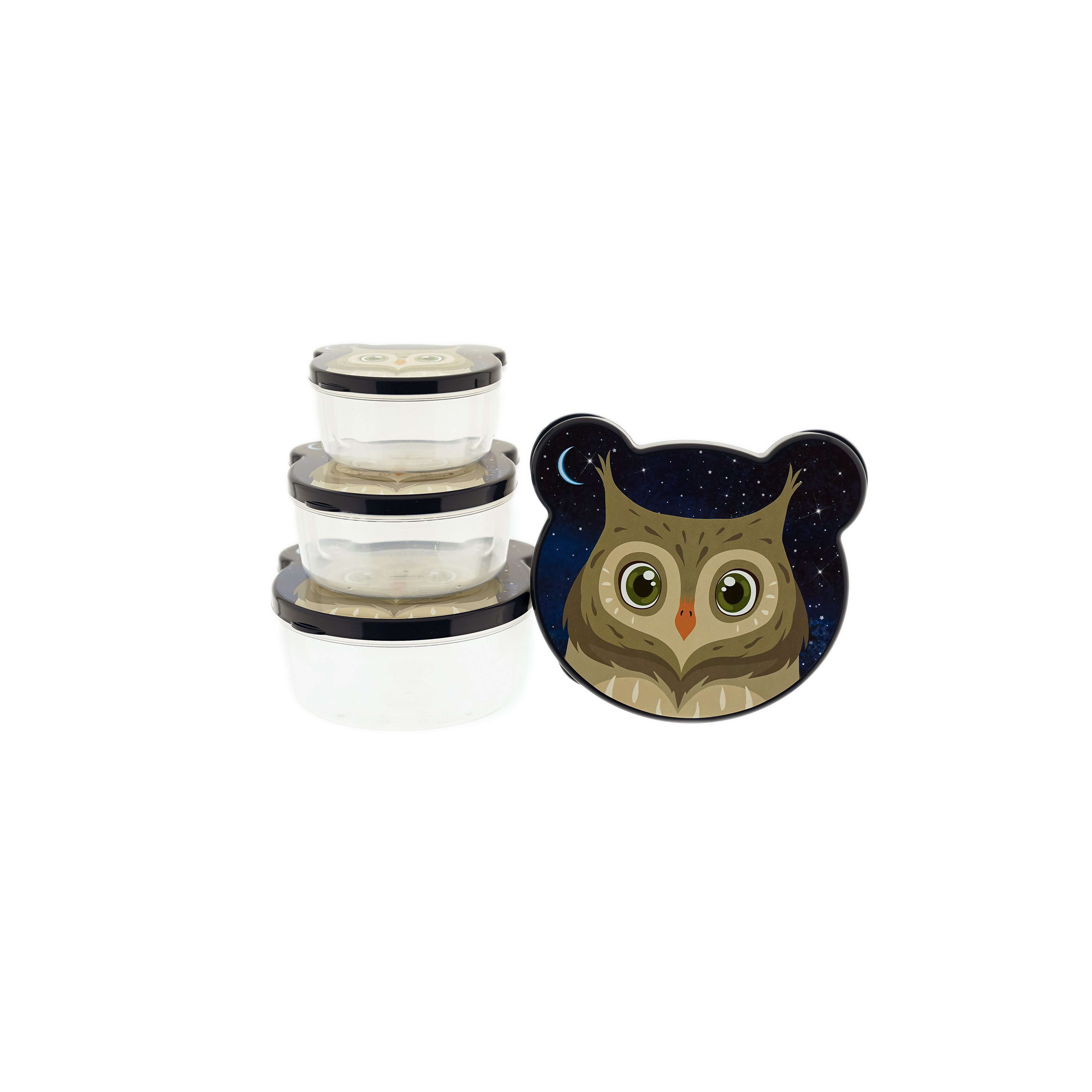 B-Home Aufbewahrungsdose für Kinder - 4er Set mit Tiermotiven, BPA-Frei & stapelbar (4 St)