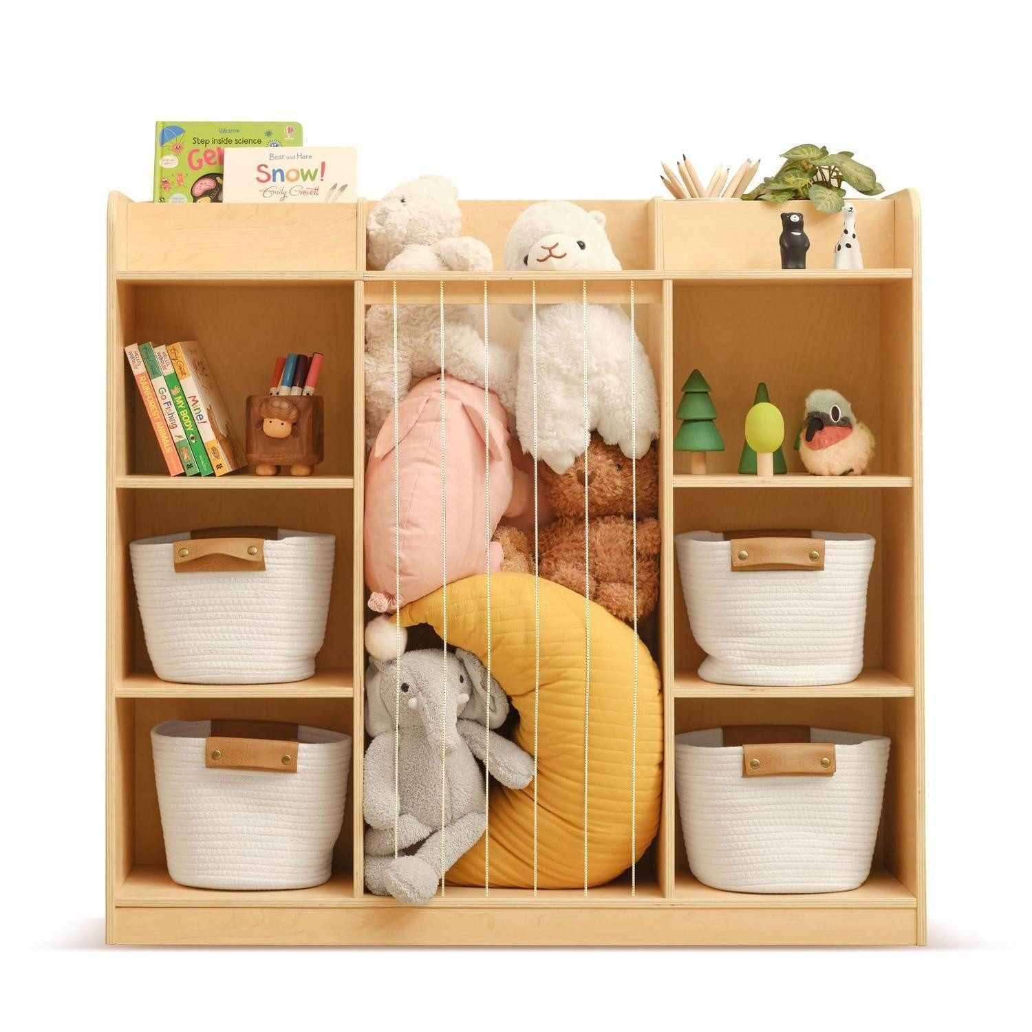 LuxusKollektion Kinderregal Kuscheltierregal Kinderzimmer Spielzeug Bücher Spiel, 1-tlg.