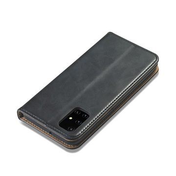 FITSU Handyhülle Handytasche für Samsung Galaxy A51 Hülle Schwarz 6,5 Zoll, Flipcase für Samsung A51 Handyhülle, Handytasche mit Kartenfach