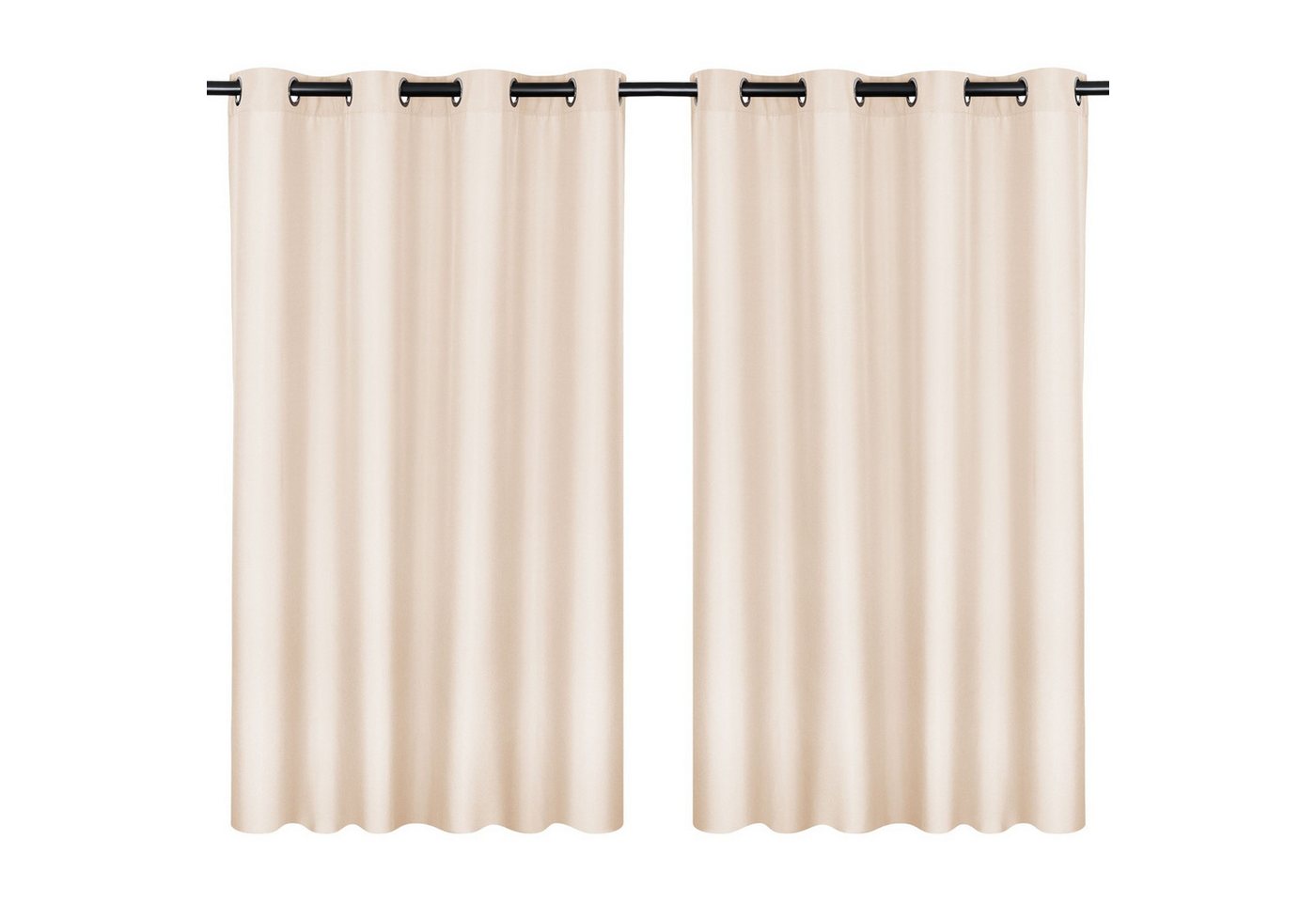 MOON Heimtextilien Vorhang Moon 2er Pack Vorhang Ocean 70% Blickdicht Ösenvorhang 140x245cm