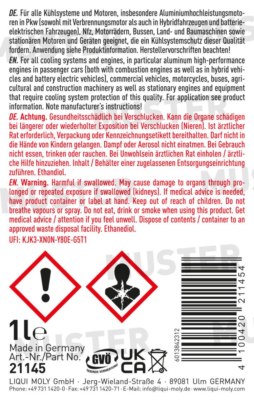 Liqui Moly Kühlerfrostschutz Liqui Moly Kühlerfrostschutz KFS 12+ 1 L