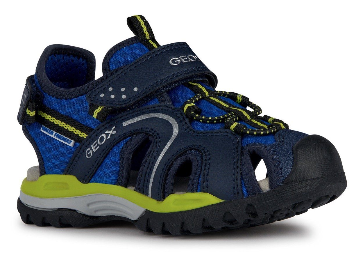 Geox J BOREALIS BOY Sandale mit geschützter Zehenpartie blau-lime