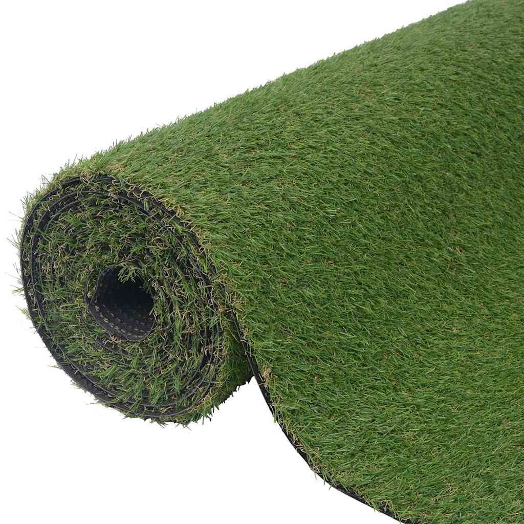 vidaXL Kunstrasen Kunstrasen 1x10 m/20 mm Grün, Höhe: 2 mm