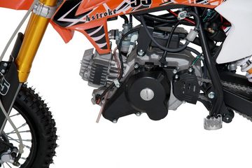 RV-Parts Dirt-Bike 50ccm Dirtbike Pitbike Automatik 12/10 Zoll Enduro Pocketbike 4 Takt, 1 Gang