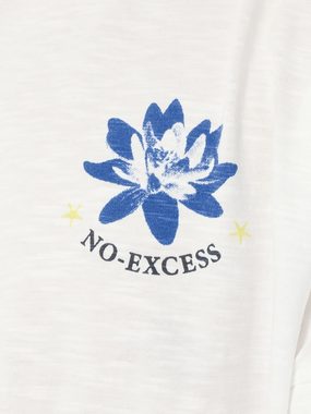 NO EXCESS T-Shirt mit Front- und Backprint