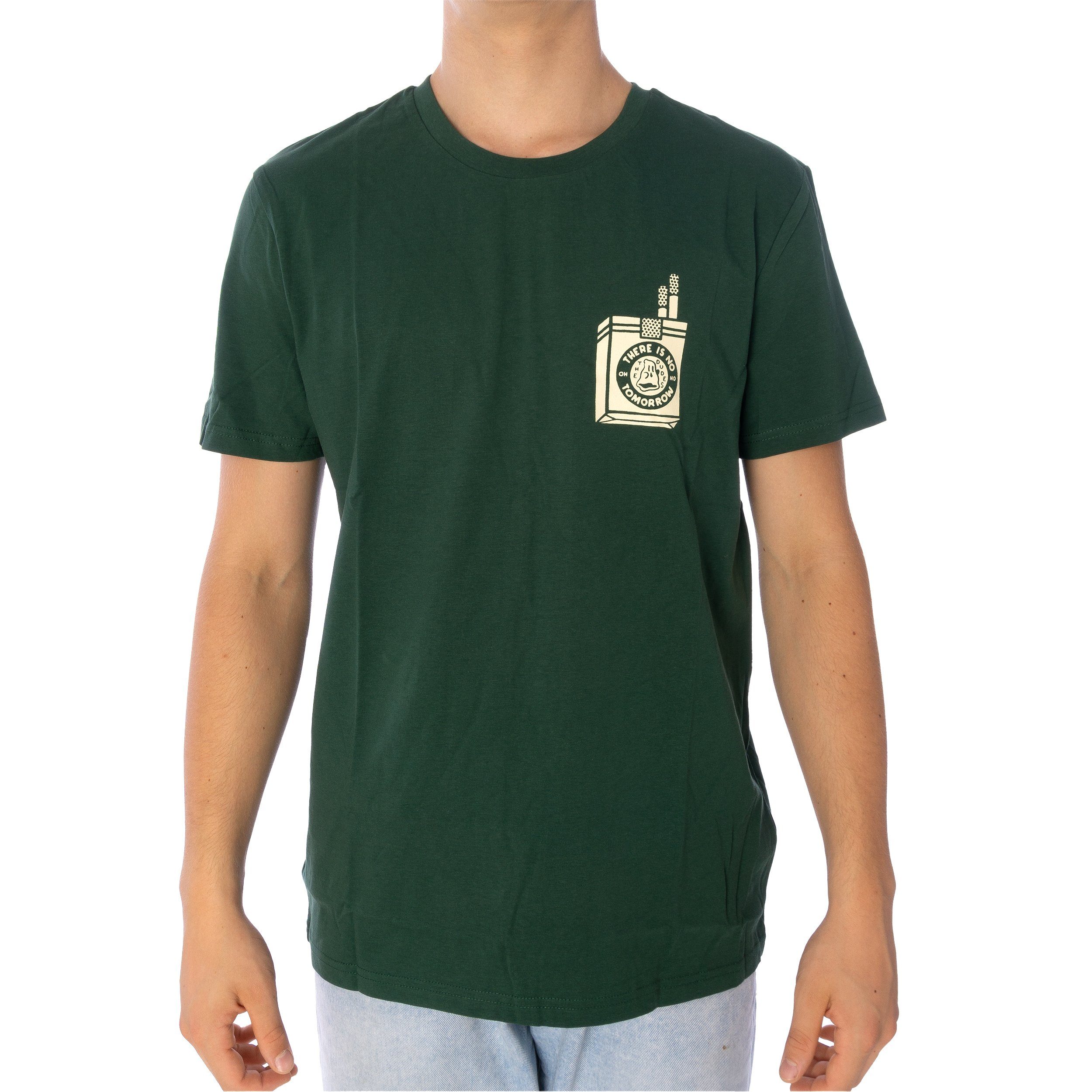 T-Shirt Shirt Herren 4598 botgreen Too The Dudes (1-tlg) Dudes The T-Shirt Smoker Short