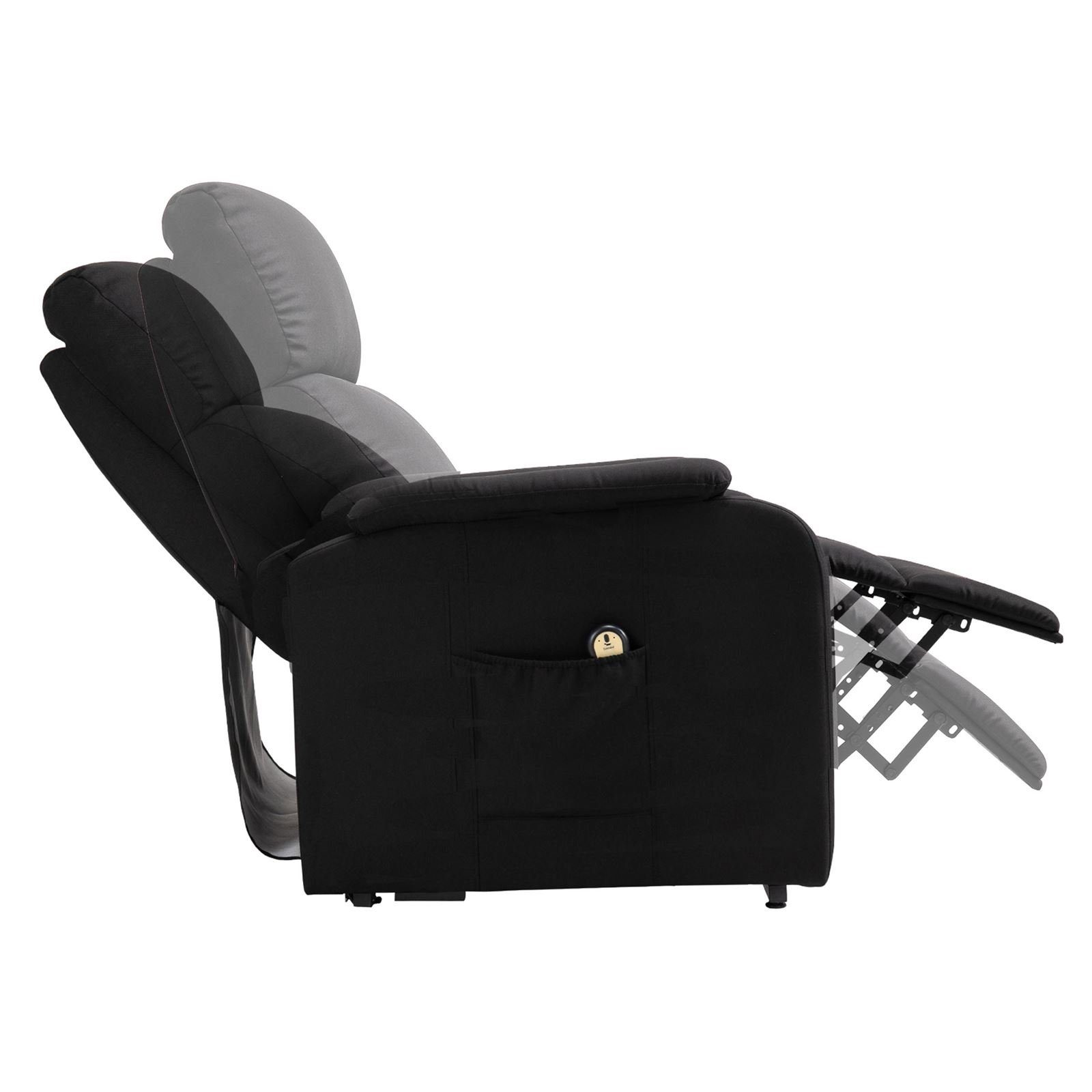 schwarz CARO-Möbel RETIRE, TV-Sessel Fernsehsessel Aufstehfunktion Ruhe TV Relaxsessel mit elektrisc Sessel