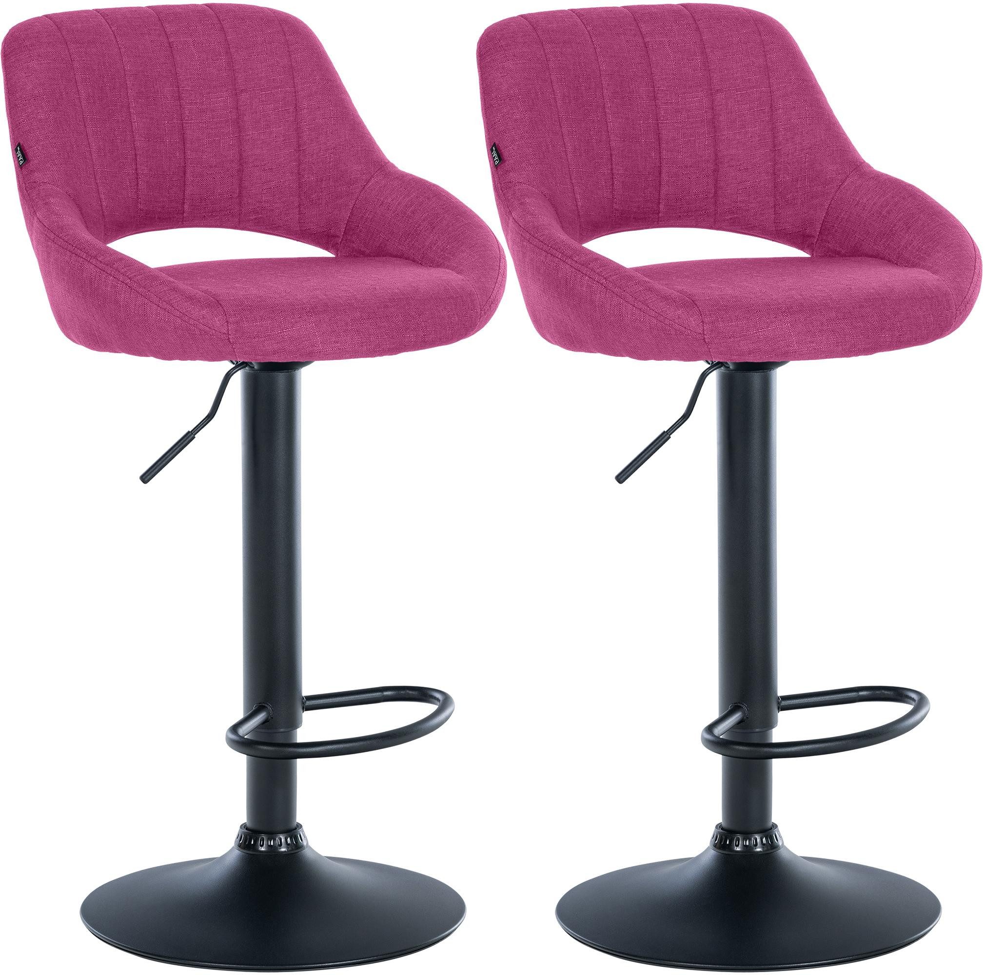 CLP Barhocker Milet Stoff (Set, 2er), Stoffbezüge, höhenverstellbar und drehbar