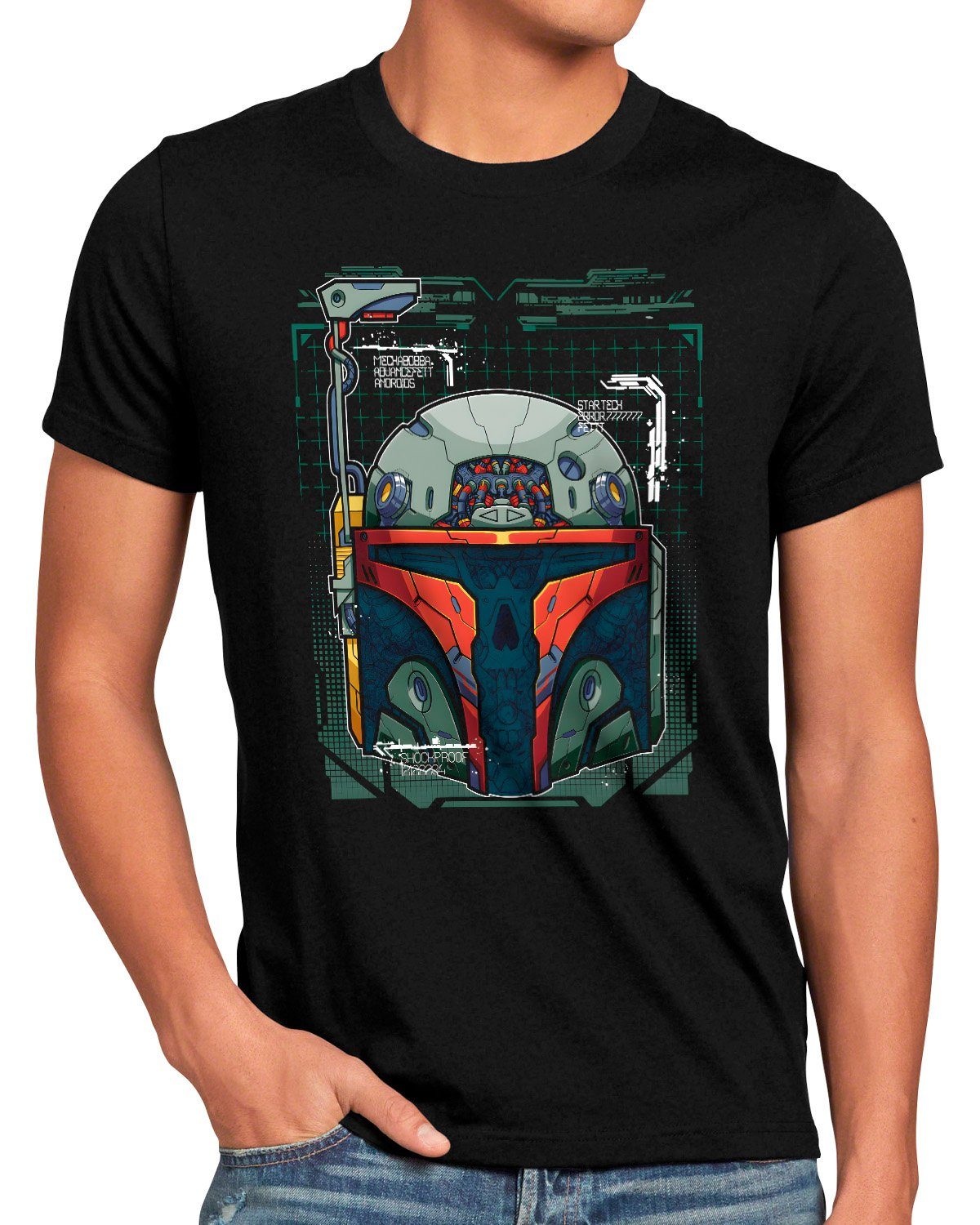 fett Flex- keine wars Hochwertige billige Flockfolie boba star, yoda Druckfarben, andor Print-Shirt style3 oder mandalorian