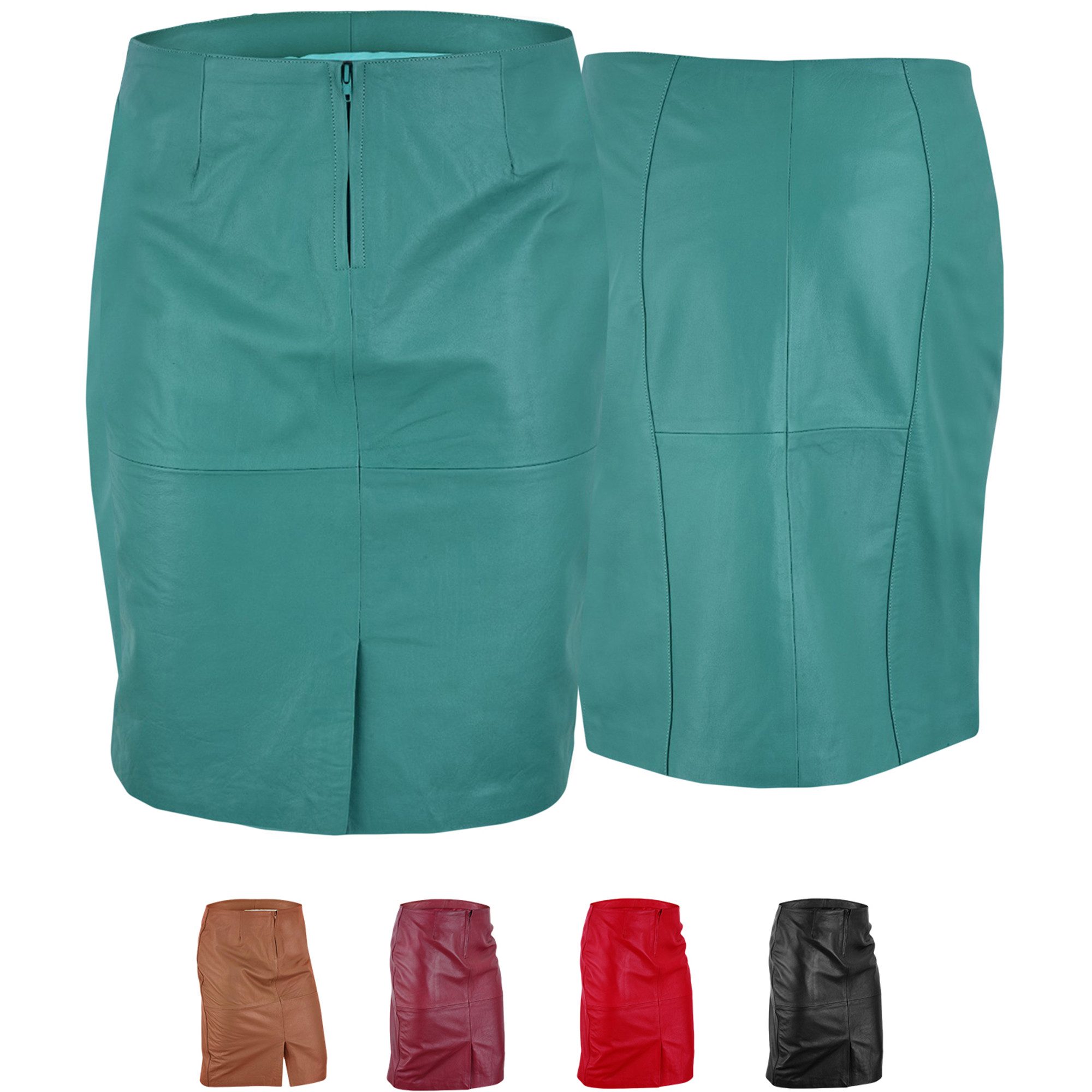 German Wear Lederrock Trend452R Midi Trendiger günstig online kaufen