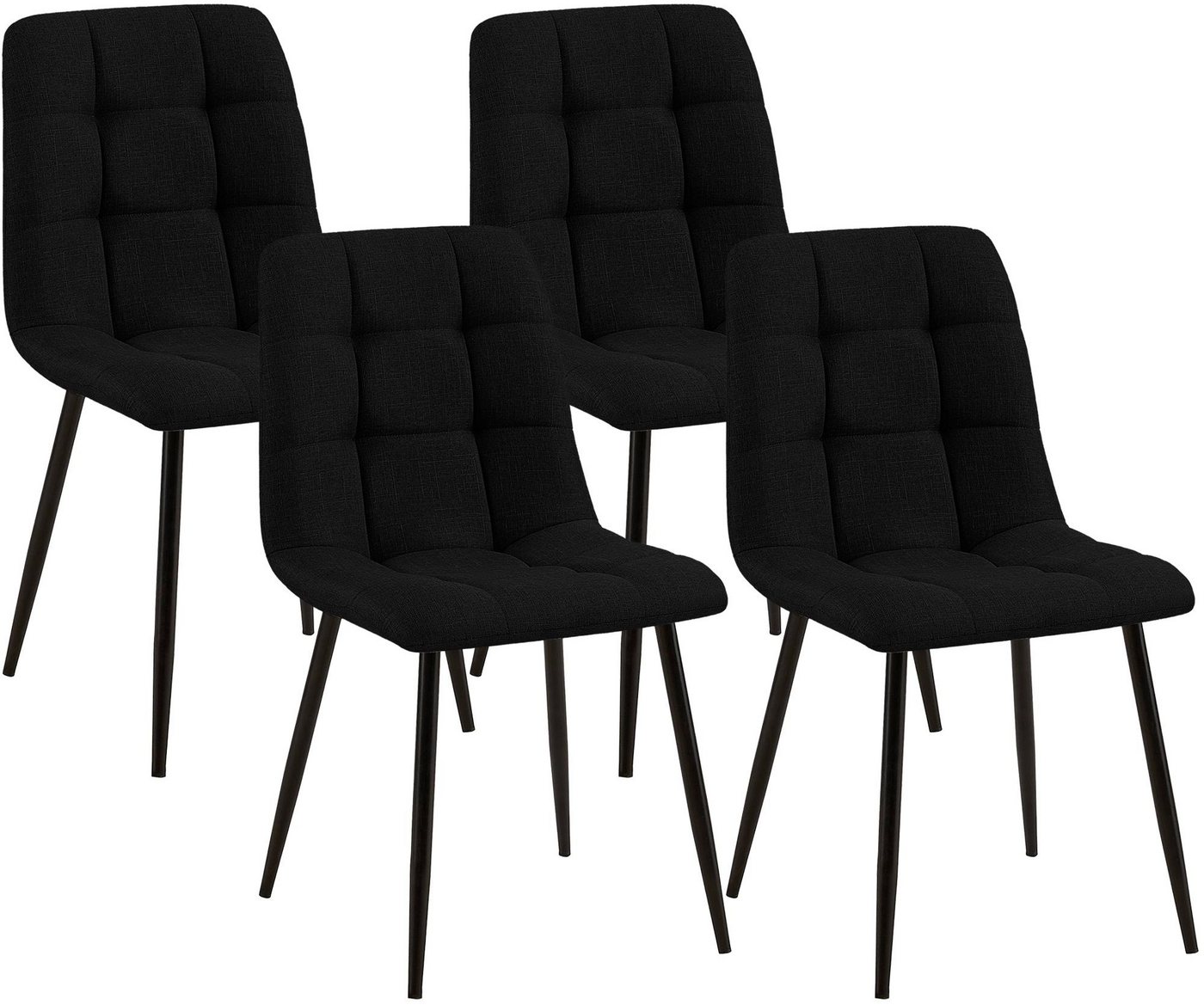 CLP Esszimmerstuhl Tilde (4er Set), mit Rückenlehne, bis 150 kg