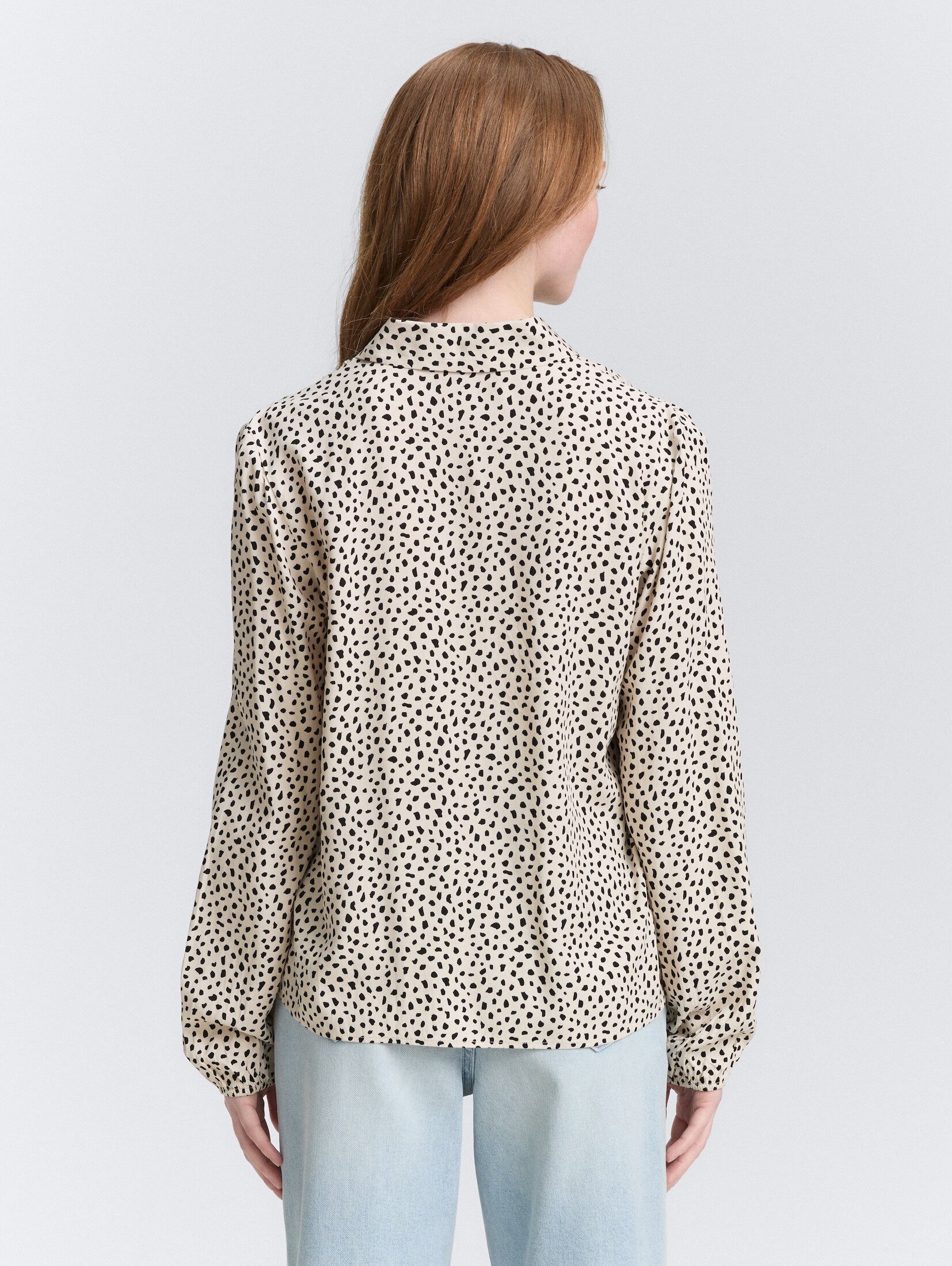 TOM TAILOR Denim Langarmbluse Blusen & Shirts Hemdbluse mit Muster